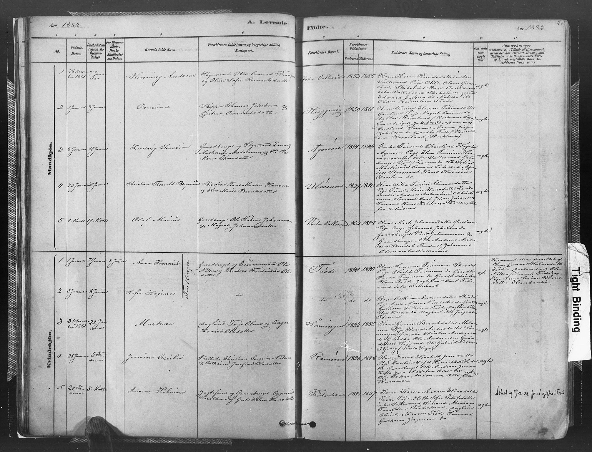 Høvåg sokneprestkontor, SAK/1111-0025/F/Fa/L0005: Parish register (official) no. A 5, 1878-1893, p. 28