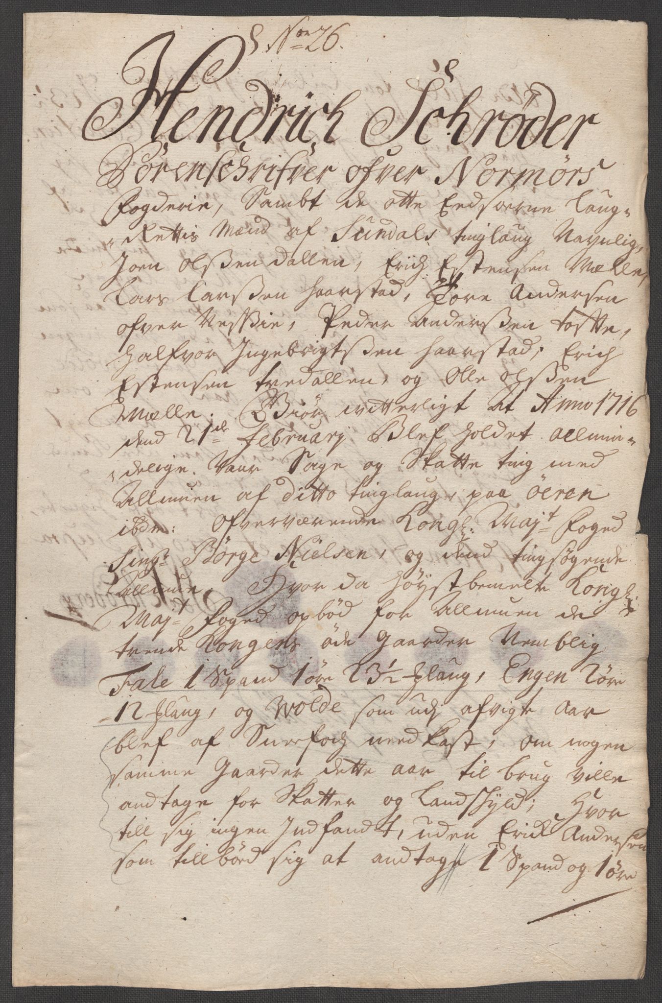 Rentekammeret inntil 1814, Reviderte regnskaper, Fogderegnskap, AV/RA-EA-4092/R56/L3749: Fogderegnskap Nordmøre, 1716, p. 156