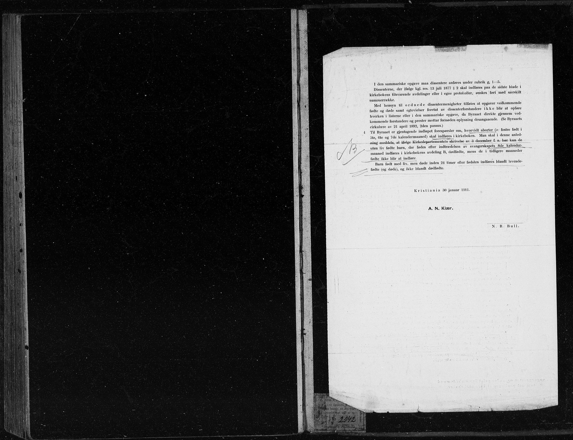 Nykirken Sokneprestembete, AV/SAB-A-77101/H/Haa/L0035: Parish register (official) no. D 5, 1905-1913