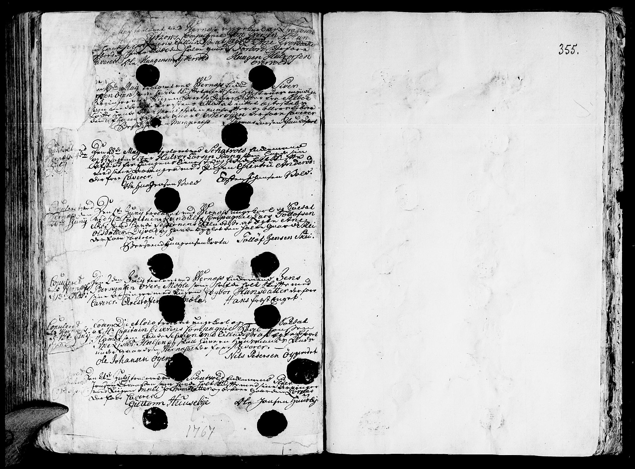 Ministerialprotokoller, klokkerbøker og fødselsregistre - Nord-Trøndelag, SAT/A-1458/709/L0057: Parish register (official) no. 709A05, 1755-1780, p. 355
