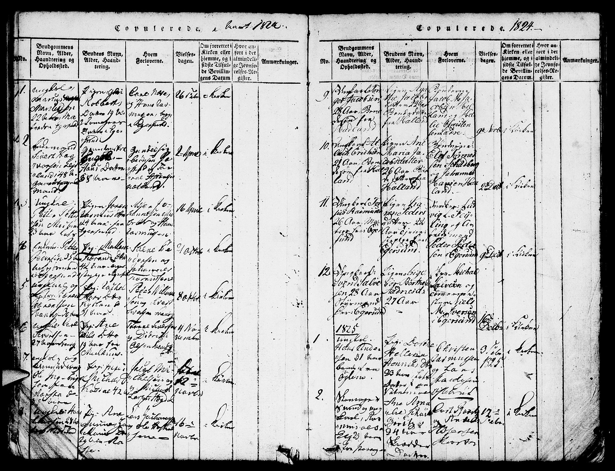 Eigersund sokneprestkontor, SAST/A-101807/S08/L0007: Parish register (official) no. A 7, 1815-1827