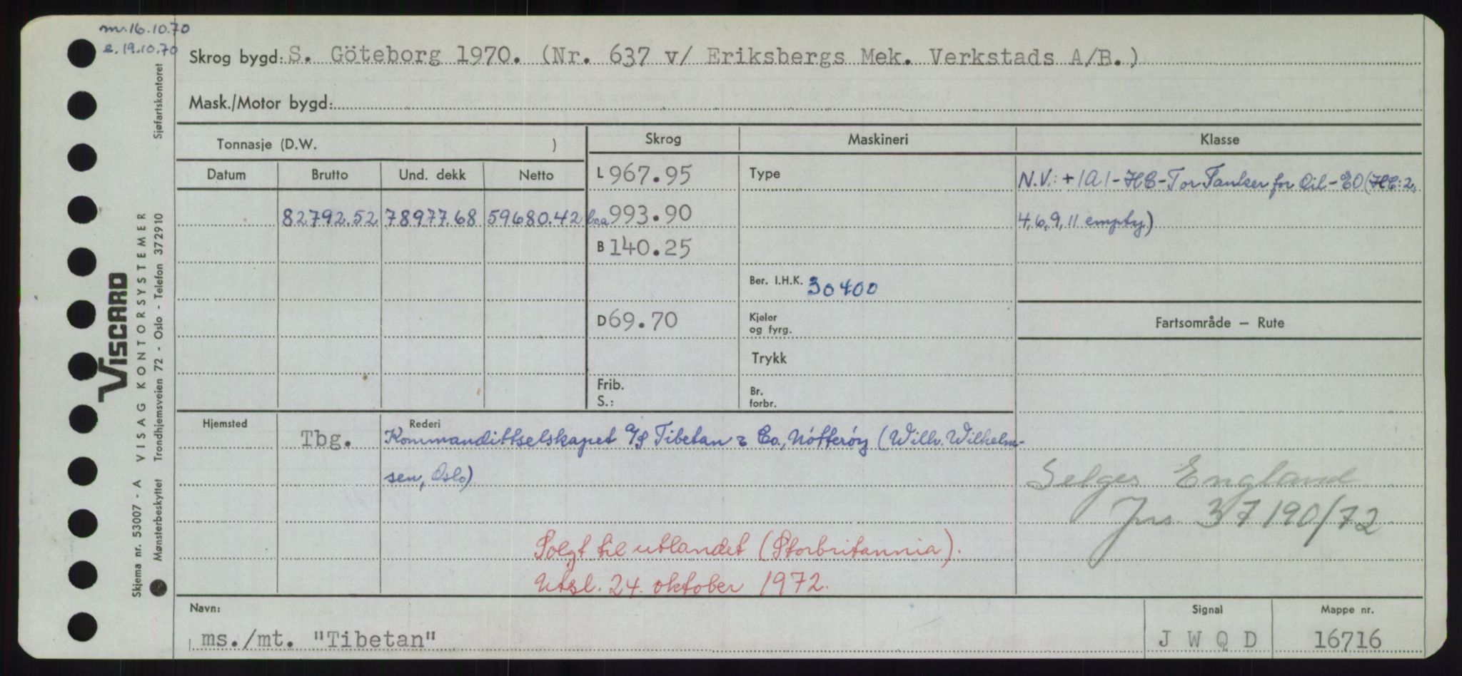 Sjøfartsdirektoratet med forløpere, Skipsmålingen, RA/S-1627/H/Hd/L0039: Fartøy, Ti-Tø, p. 5