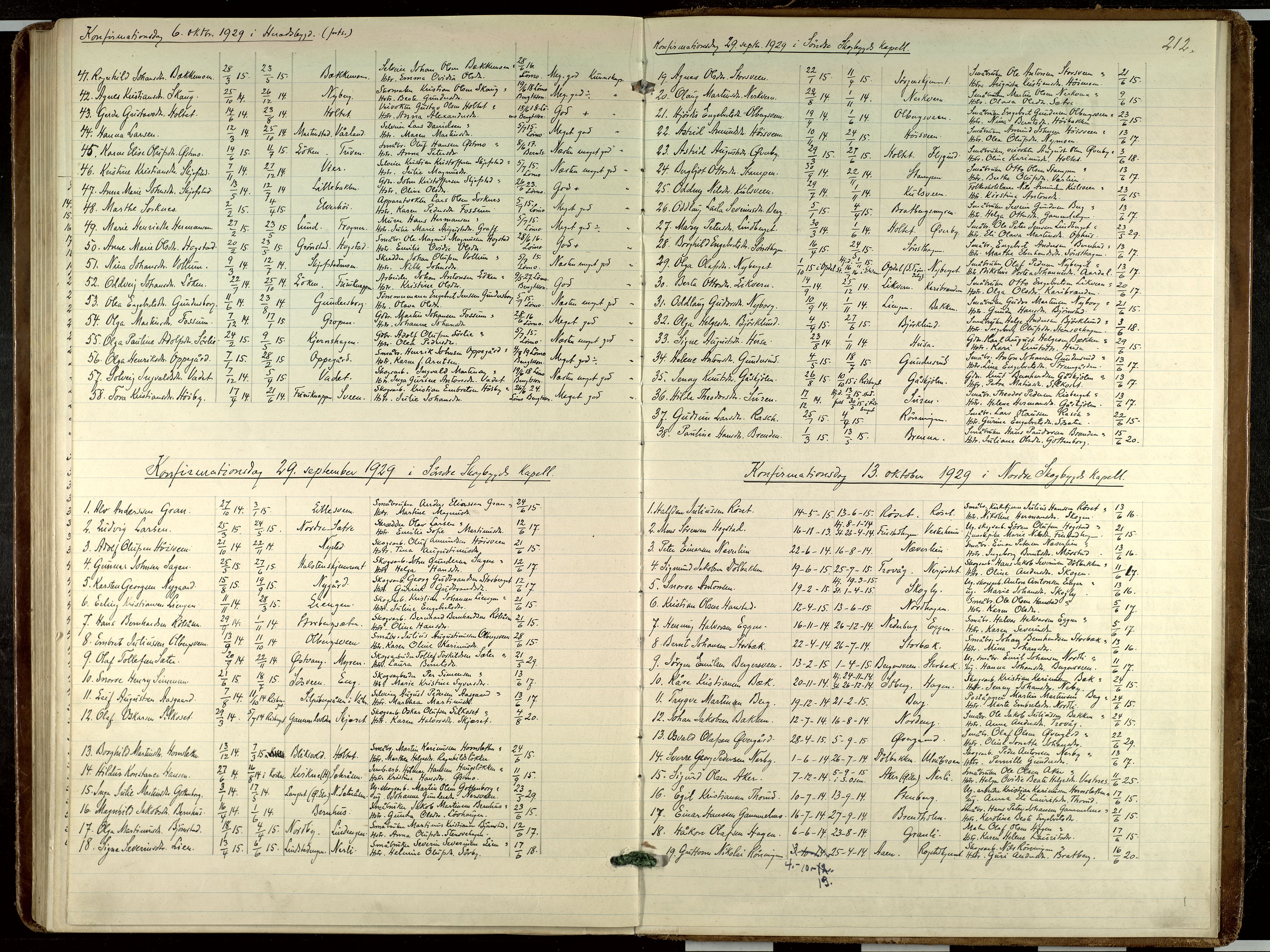 Elverum prestekontor, AV/SAH-PREST-044/H/Ha/Haa/L0023: Parish register (official) no. 23, 1914-1929, p. 212