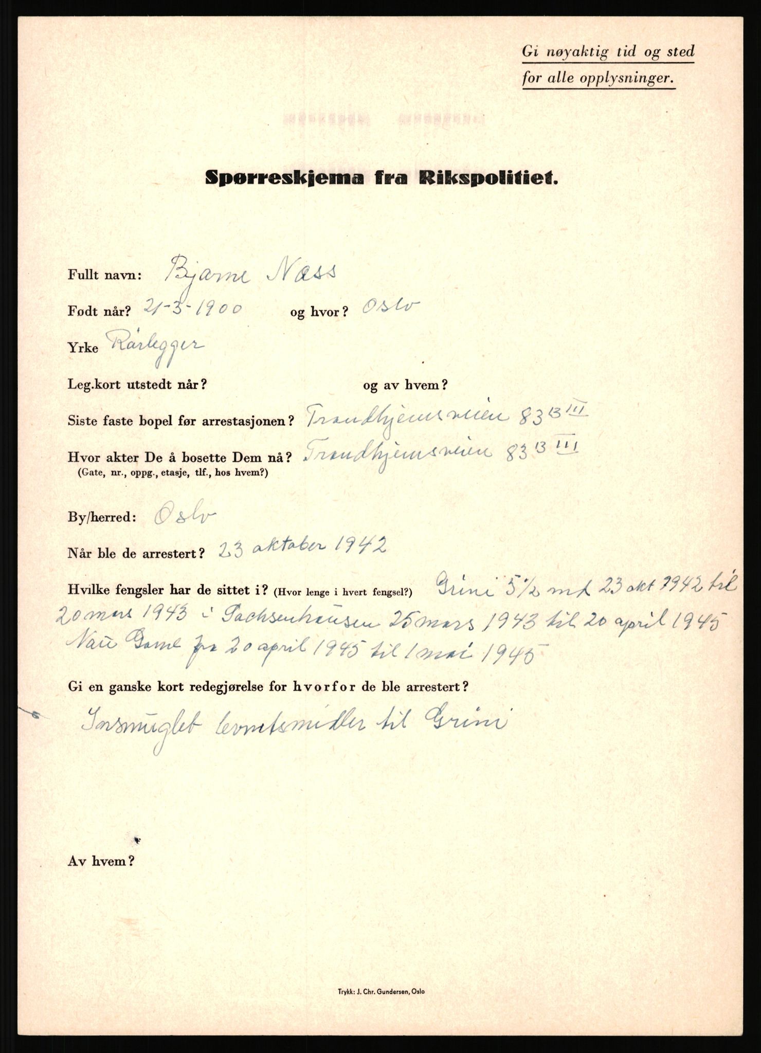 Rikspolitisjefen, AV/RA-S-1560/L/L0012: Mogensen, Øivind - Noraas, Lars, 1940-1945, p. 420