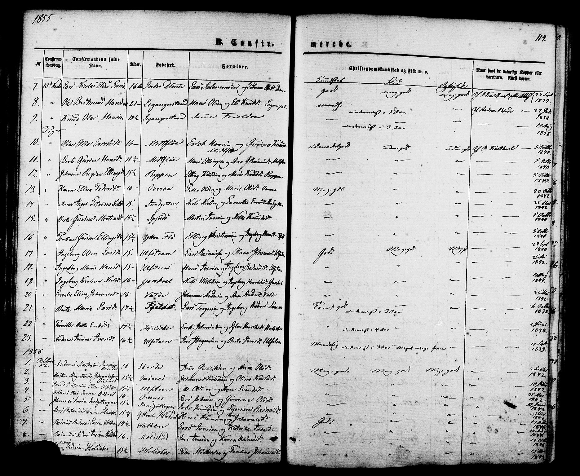 Ministerialprotokoller, klokkerbøker og fødselsregistre - Møre og Romsdal, AV/SAT-A-1454/509/L0105: Parish register (official) no. 509A03, 1848-1882, p. 114