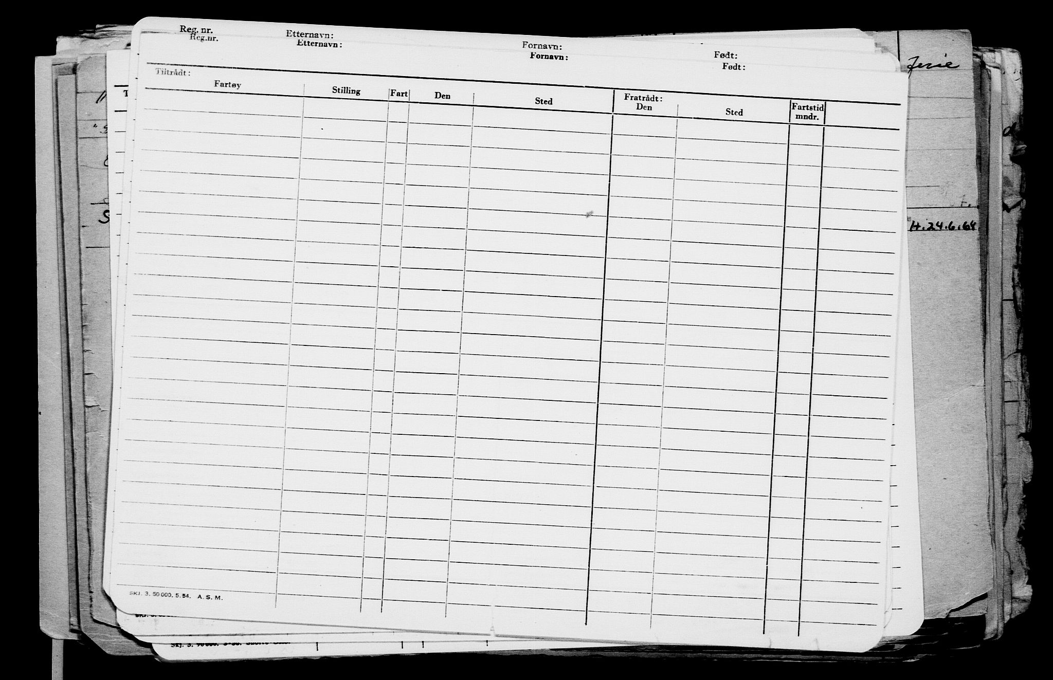 Direktoratet for sjømenn, AV/RA-S-3545/G/Gb/L0073: Hovedkort, 1907, p. 698