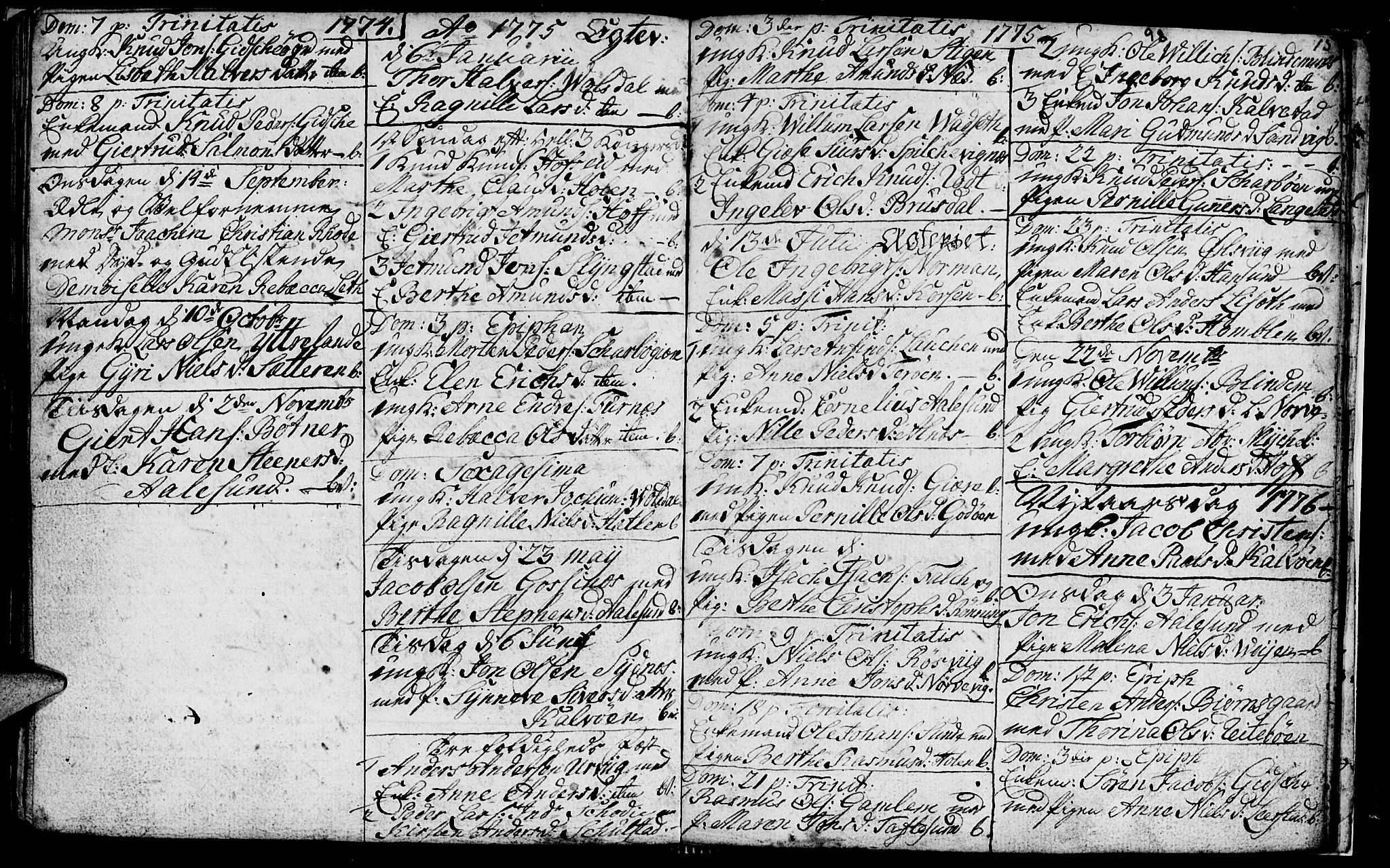 Ministerialprotokoller, klokkerbøker og fødselsregistre - Møre og Romsdal, AV/SAT-A-1454/528/L0420: Parish register (copy) no. 528C01, 1764-1784, p. 98