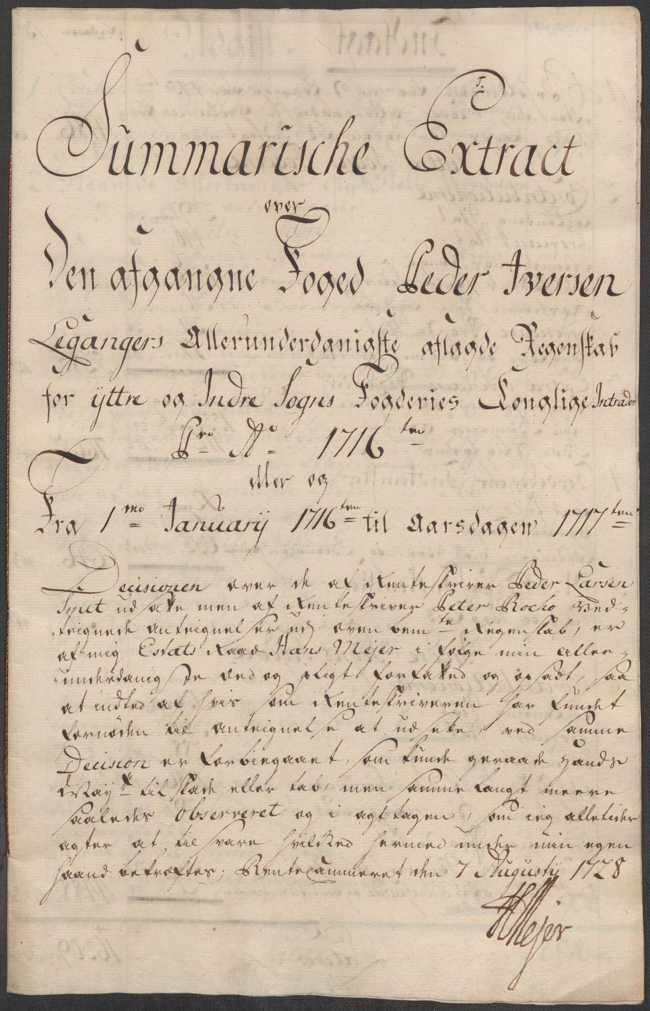 Rentekammeret inntil 1814, Reviderte regnskaper, Fogderegnskap, RA/EA-4092/R52/L3320: Fogderegnskap Sogn, 1715-1716, p. 373