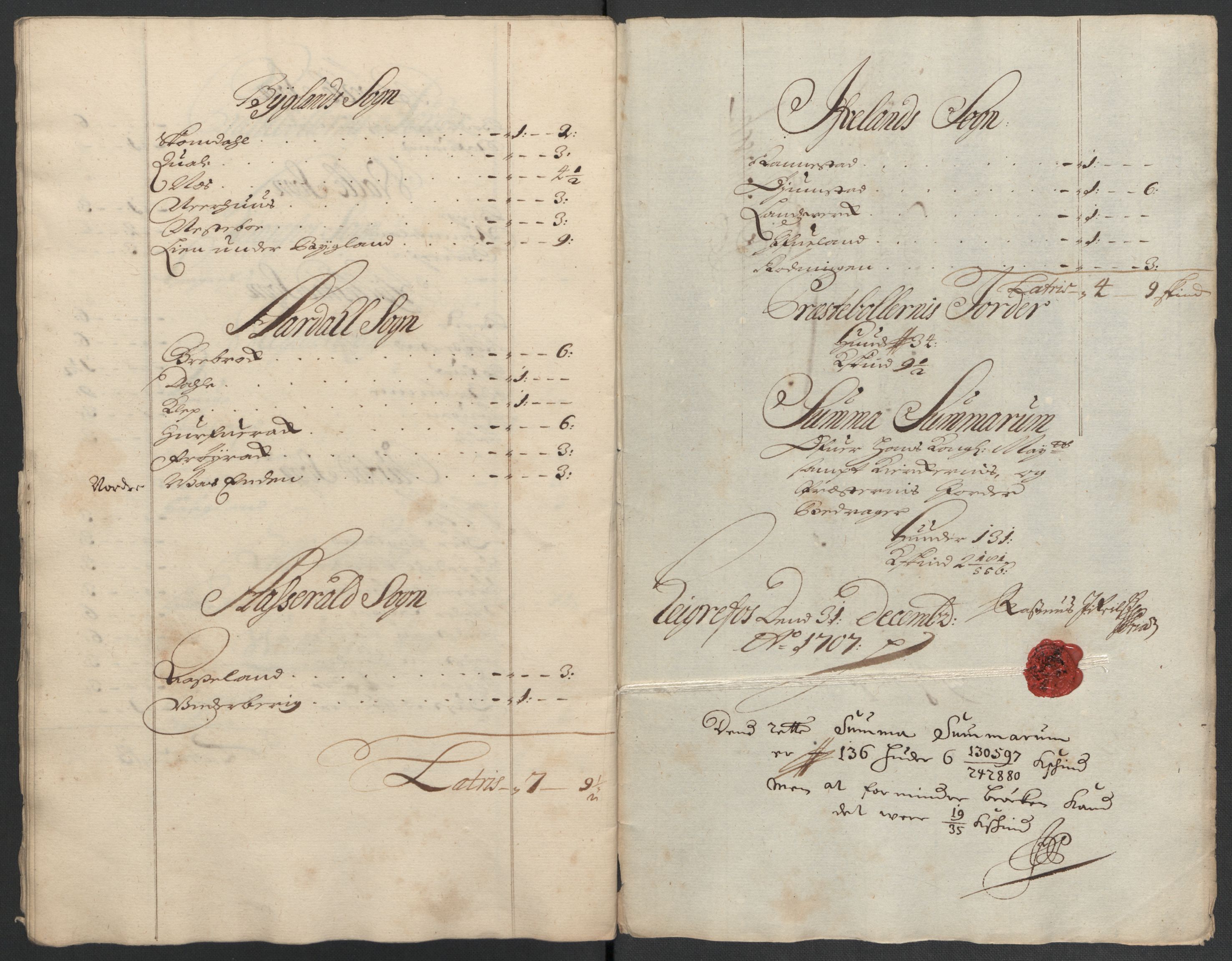 Rentekammeret inntil 1814, Reviderte regnskaper, Fogderegnskap, AV/RA-EA-4092/R40/L2448: Fogderegnskap Råbyggelag, 1706-1708, p. 198