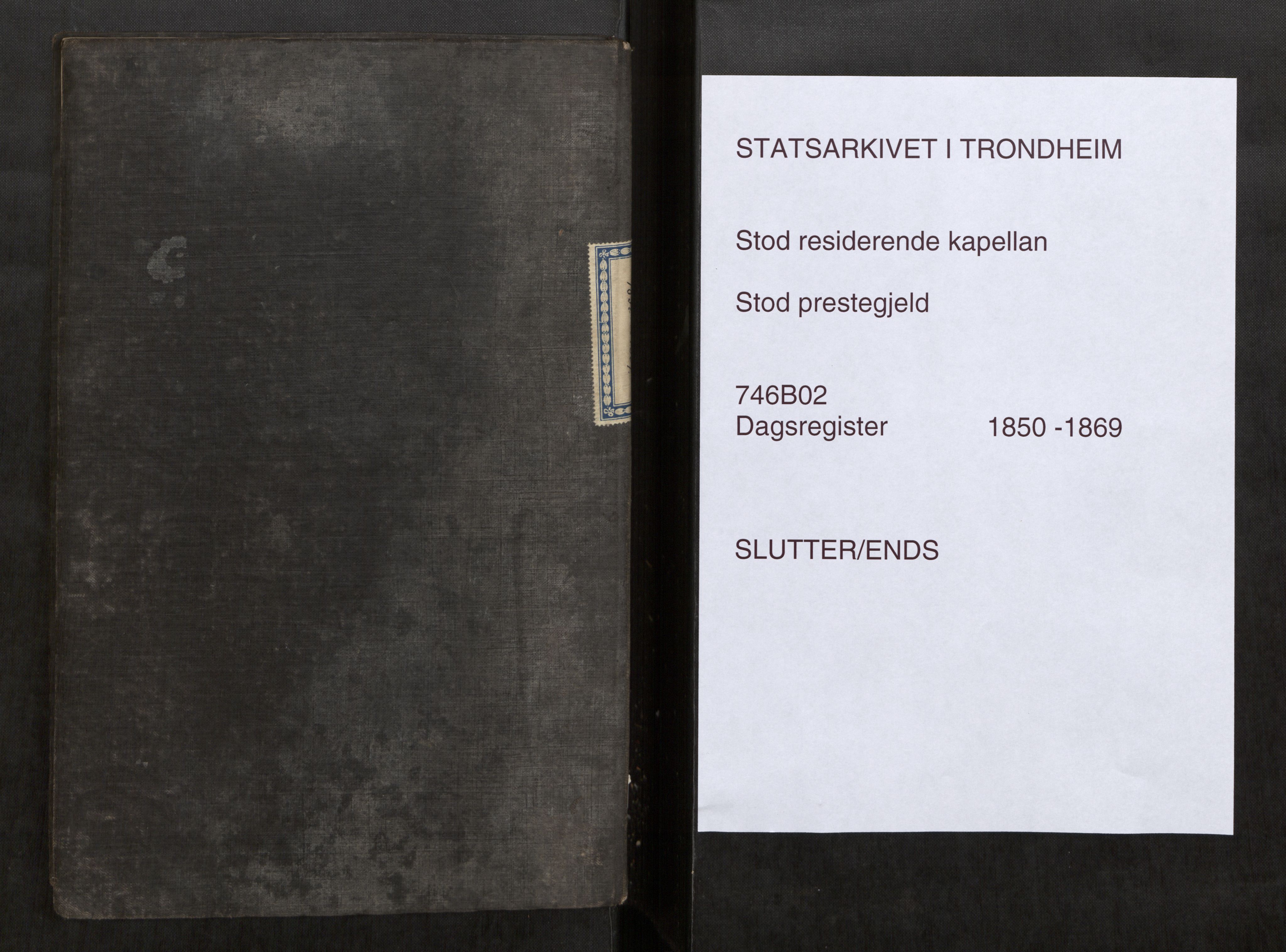 Stod sokneprestkontor, AV/SAT-A-1164/2/I/I1/I1d/L0002: Curate's parish register no. 2, 1850-1869