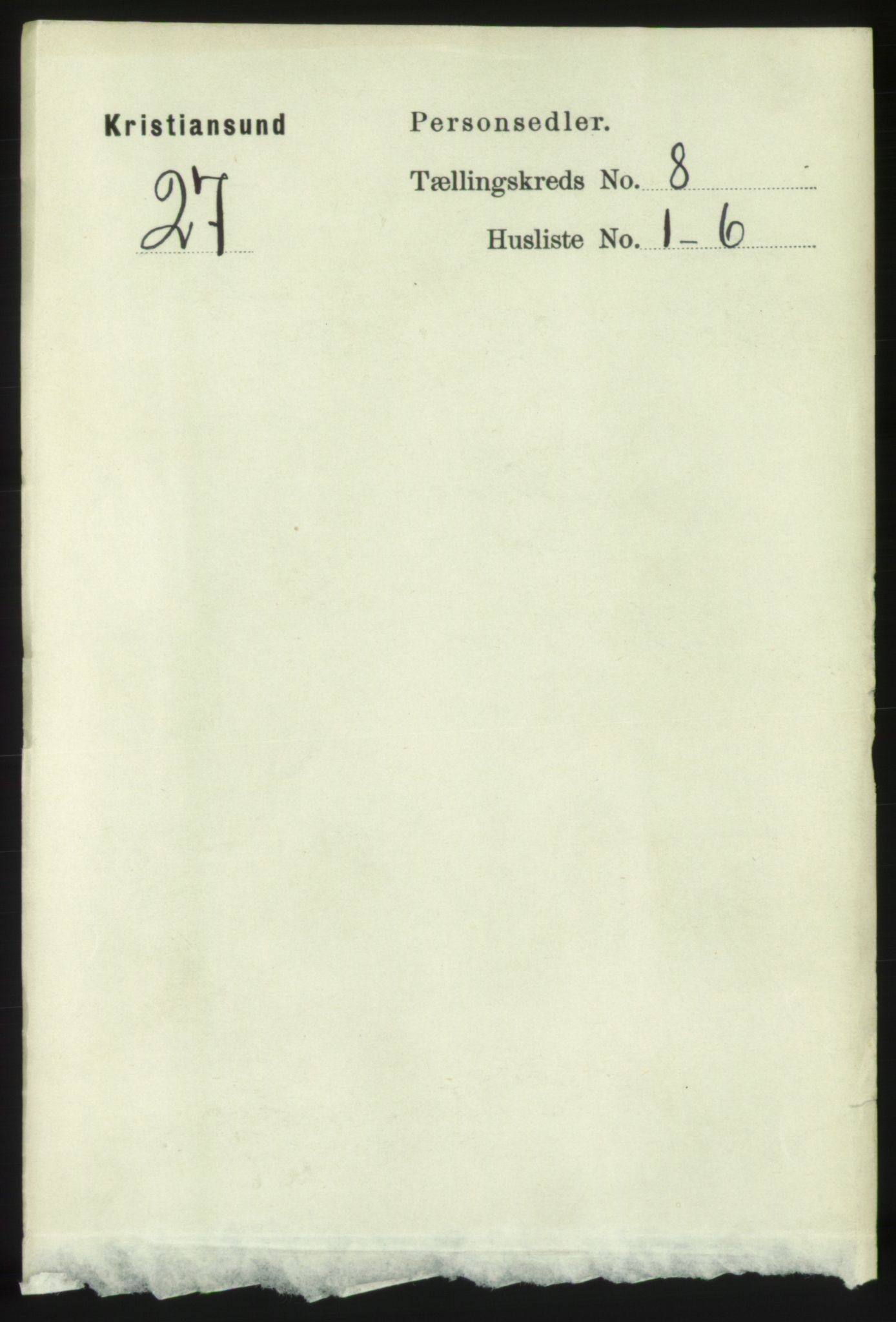 RA, 1891 census for 1503 Kristiansund, 1891, p. 6202