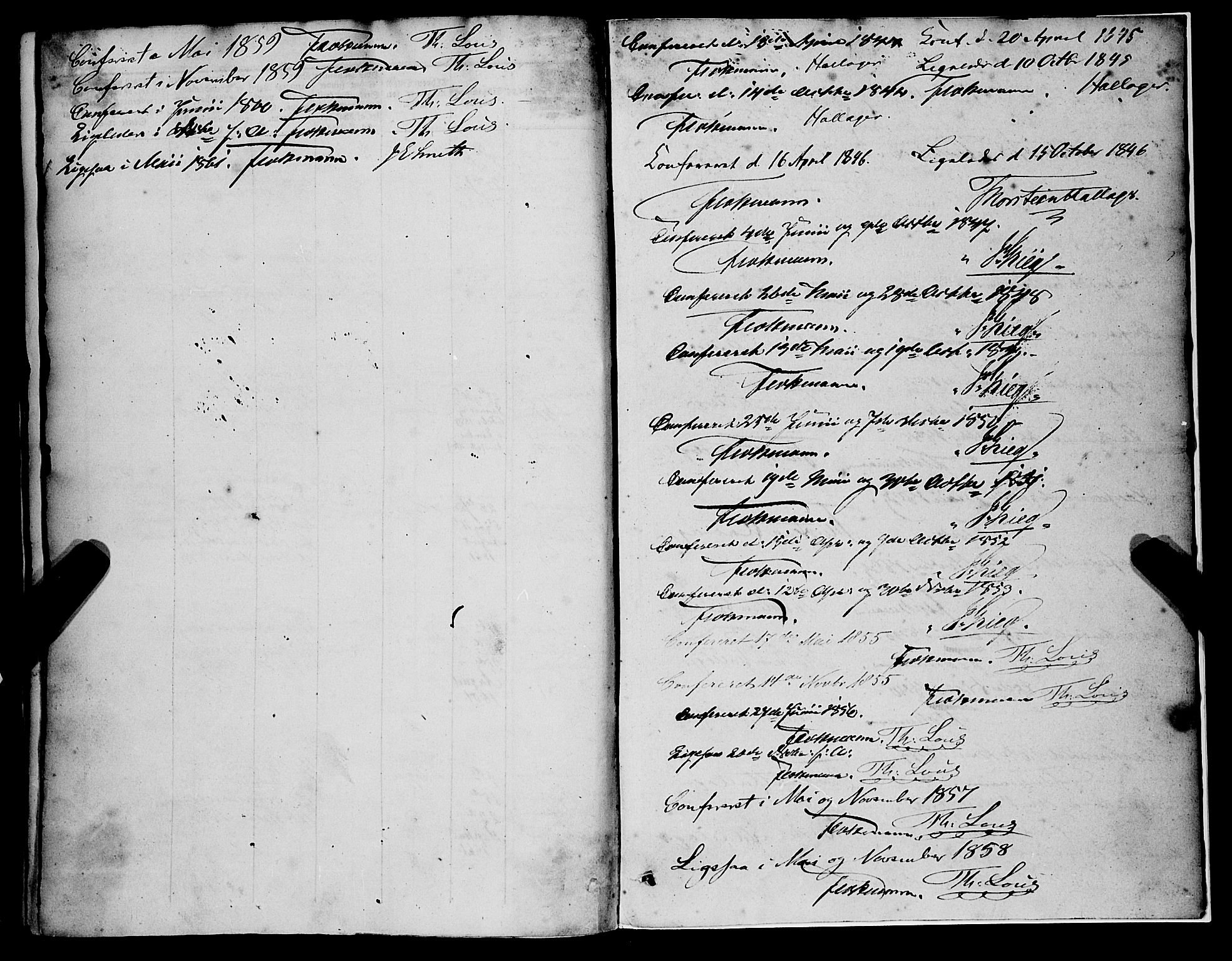 Nykirken Sokneprestembete, SAB/A-77101/H/Haa/L0031: Parish register (official) no. D 1, 1834-1861