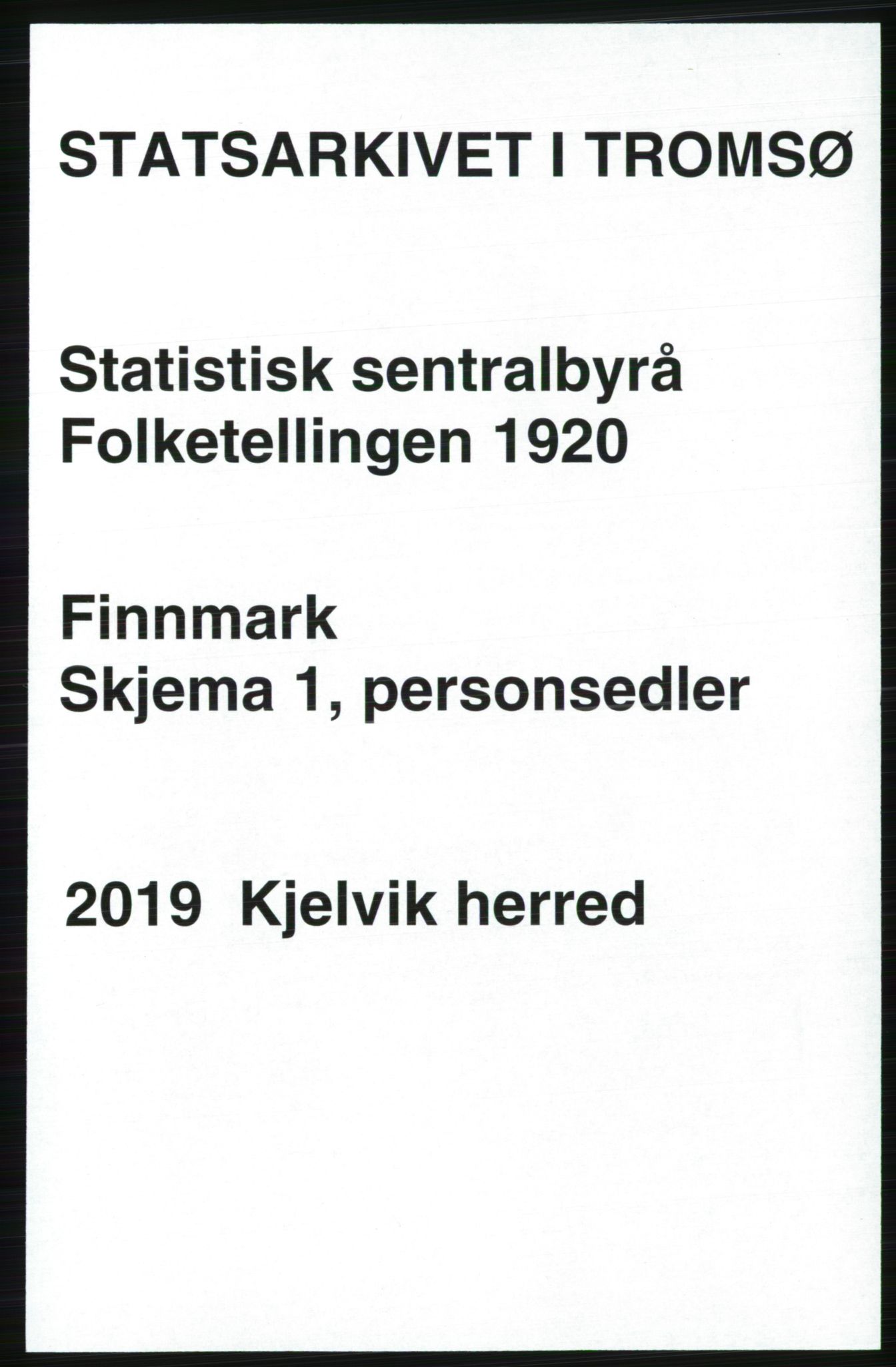 SATØ, 1920 census for Kjelvik, 1920, p. 1142