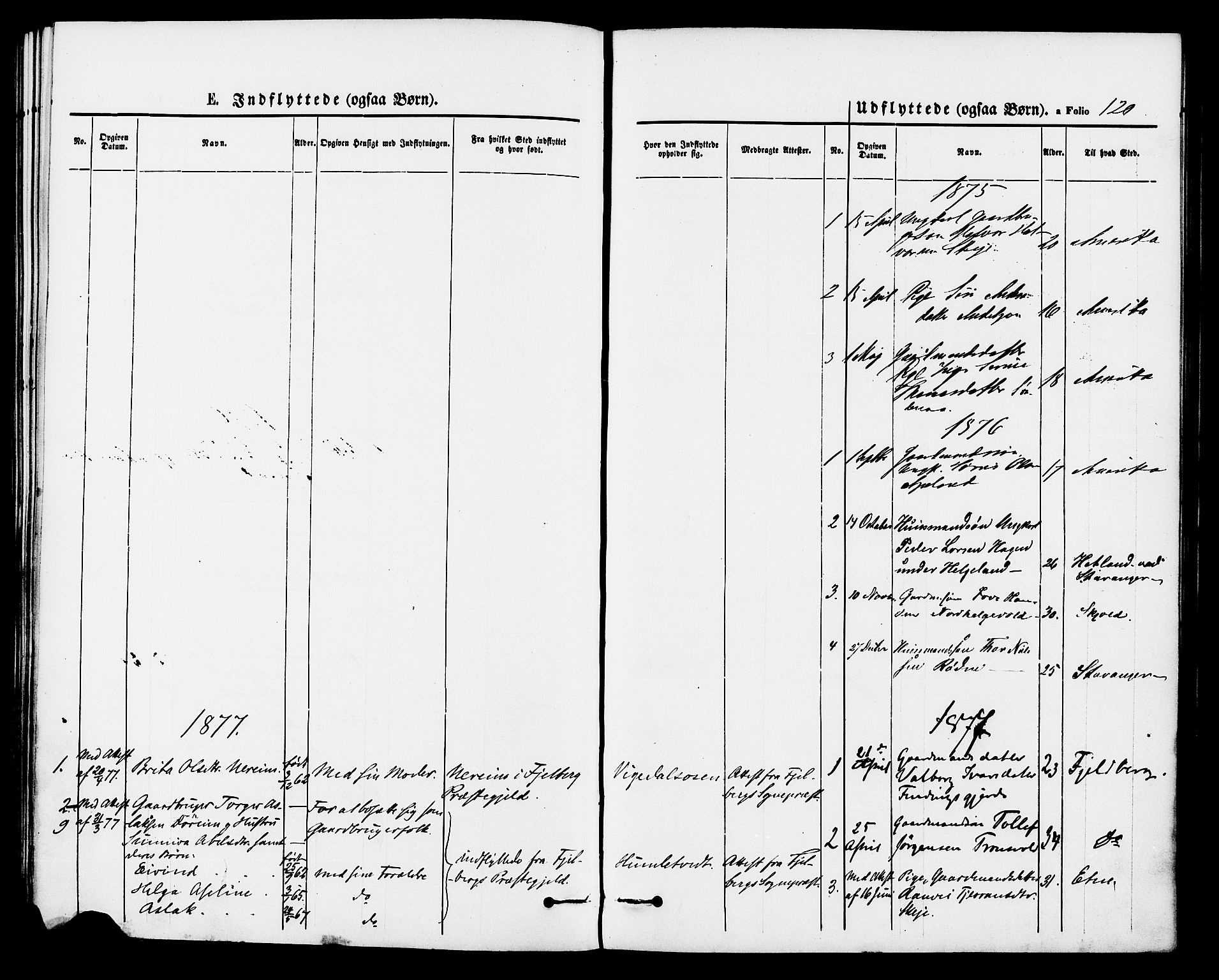 Vikedal sokneprestkontor, AV/SAST-A-101840/01/IV: Parish register (official) no. A 8, 1868-1885, p. 120