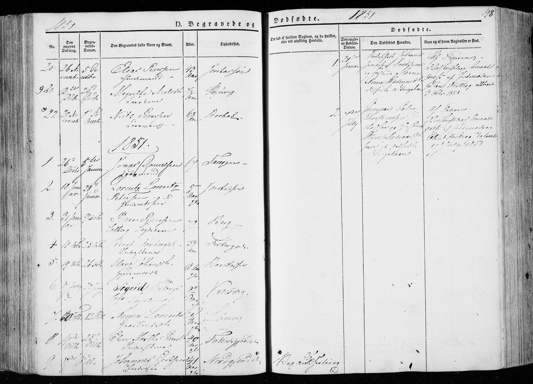 Ministerialprotokoller, klokkerbøker og fødselsregistre - Nord-Trøndelag, SAT/A-1458/722/L0218: Parish register (official) no. 722A05, 1843-1868, p. 198