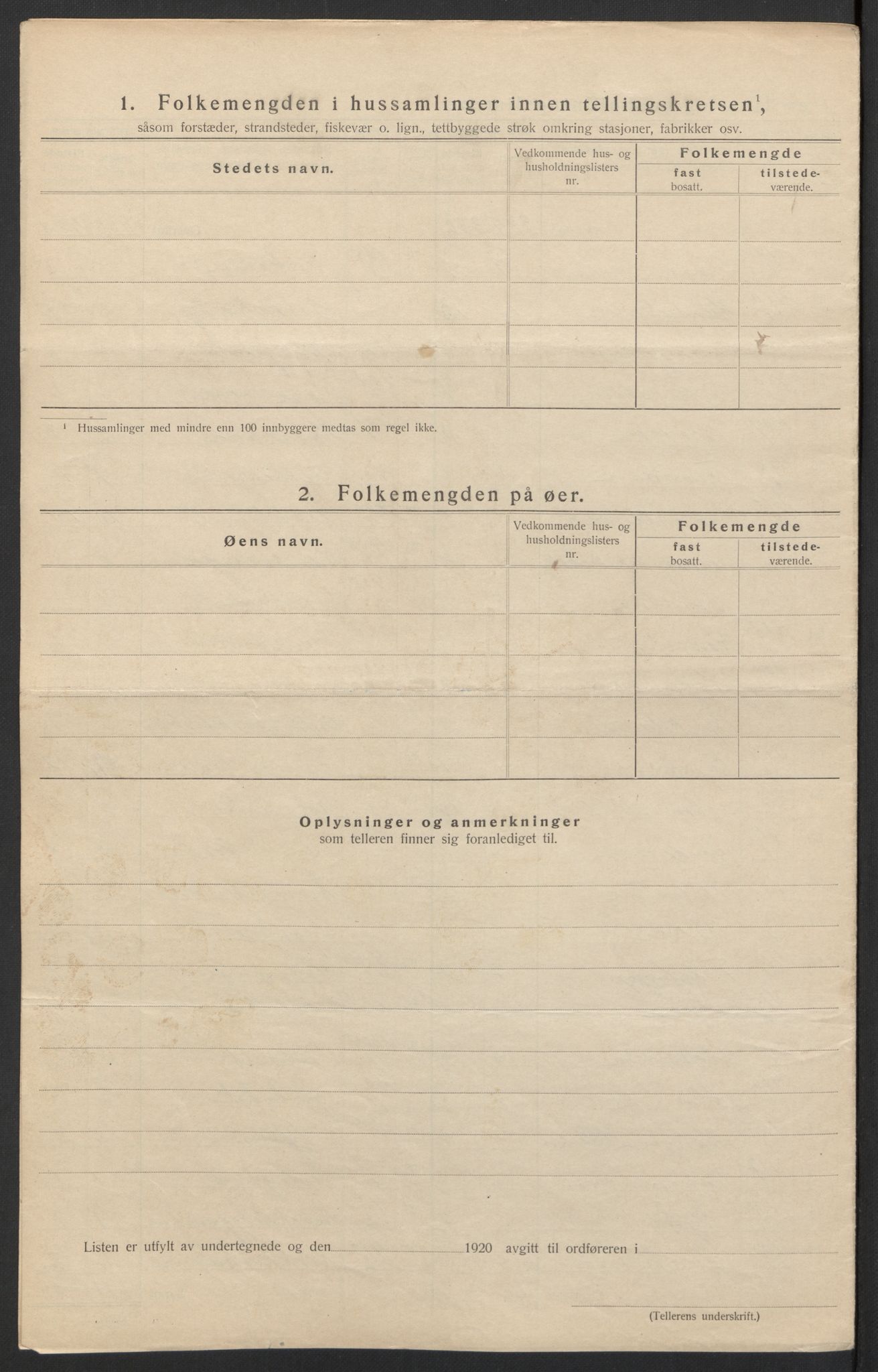 SAH, 1920 census for Ringsaker, 1920, p. 71