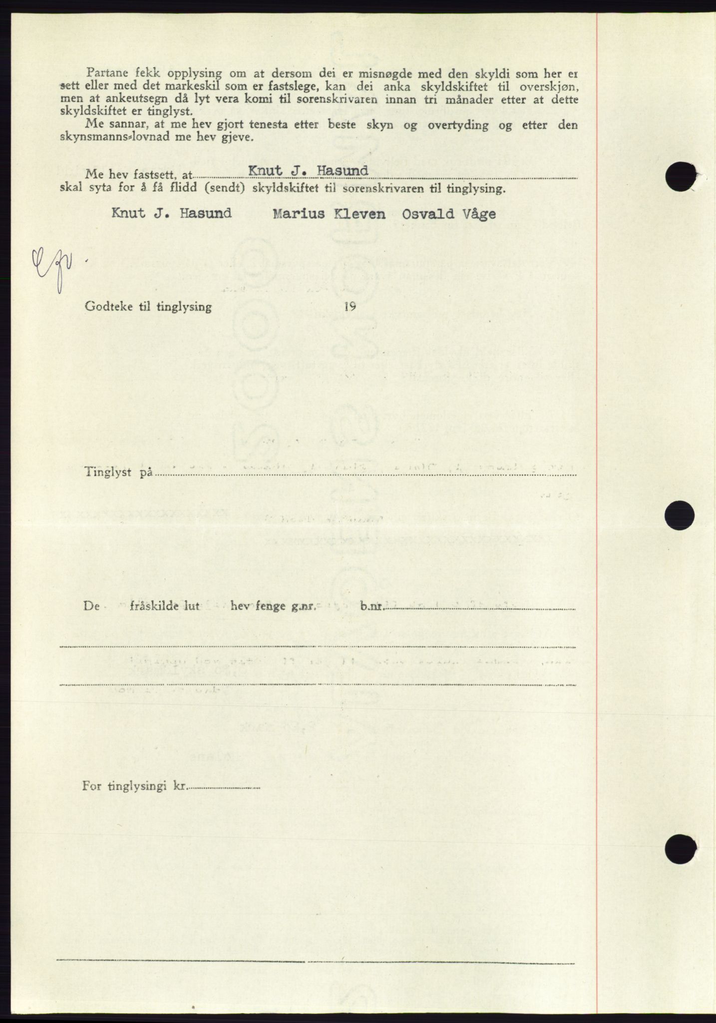 Søre Sunnmøre sorenskriveri, AV/SAT-A-4122/1/2/2C/L0082: Mortgage book no. 8A, 1948-1948, Diary no: : 1173/1948