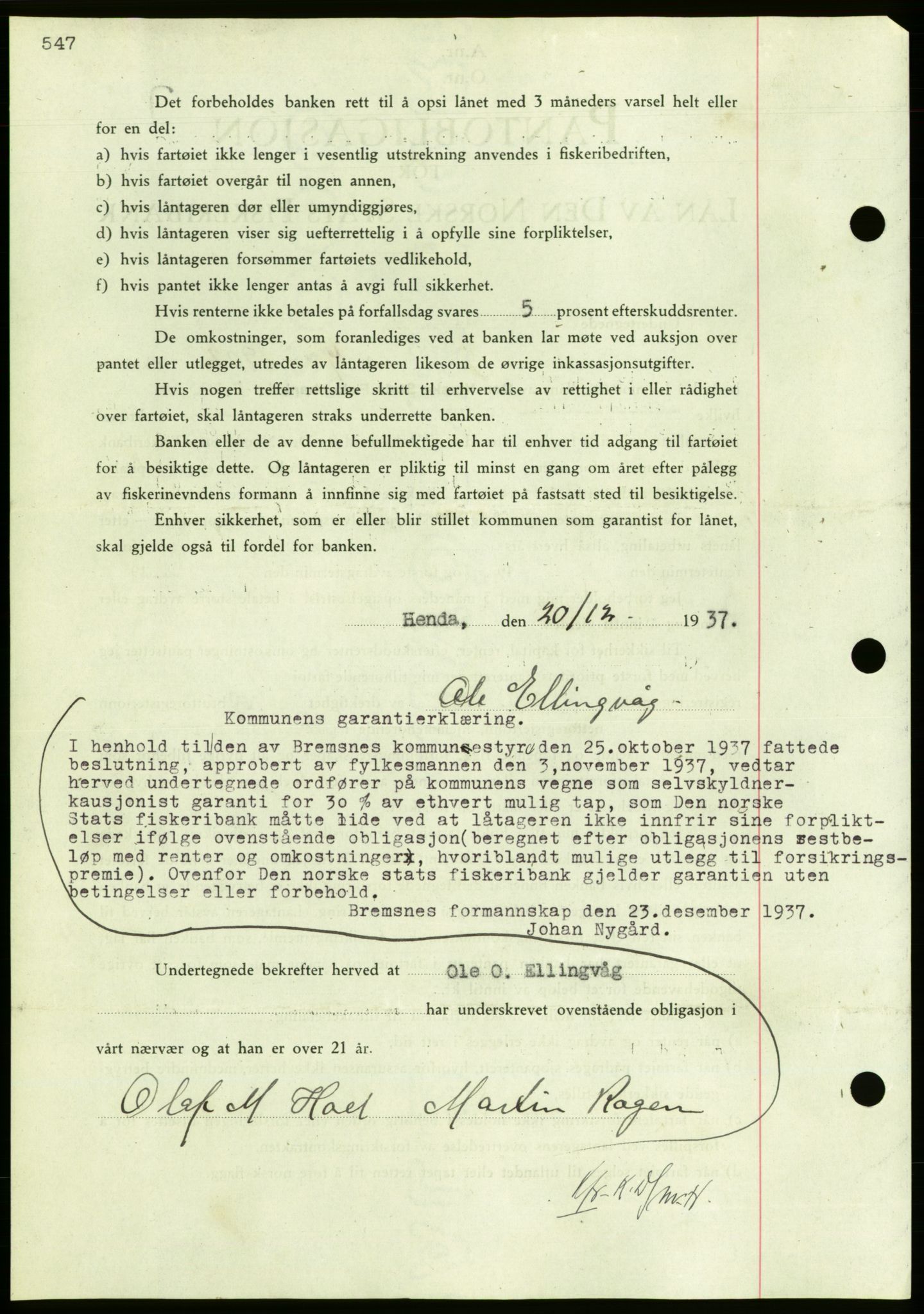 Nordmøre sorenskriveri, AV/SAT-A-4132/1/2/2Ca/L0092: Mortgage book no. B82, 1937-1938, Diary no: : 39/1938