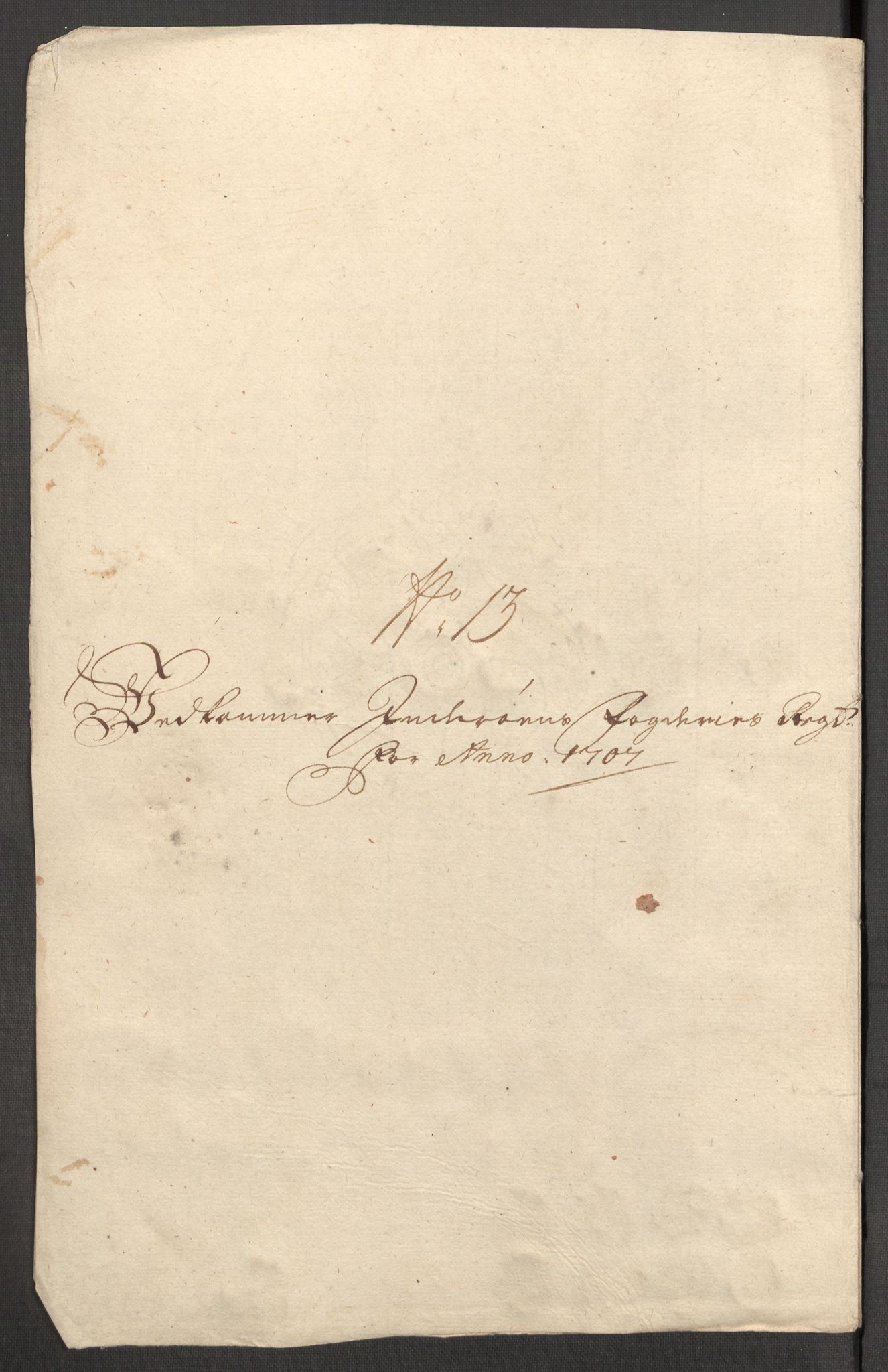 Rentekammeret inntil 1814, Reviderte regnskaper, Fogderegnskap, AV/RA-EA-4092/R63/L4315: Fogderegnskap Inderøy, 1706-1707, p. 456