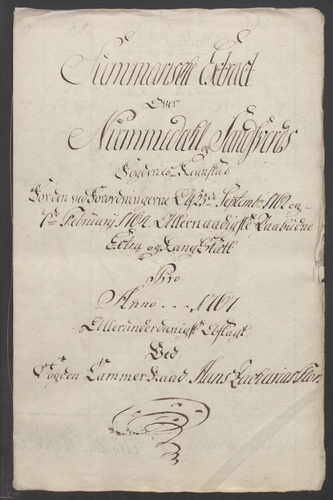 Rentekammeret inntil 1814, Reviderte regnskaper, Fogderegnskap, AV/RA-EA-4092/R24/L1672: Ekstraskatten Numedal og Sandsvær, 1762-1767, p. 325