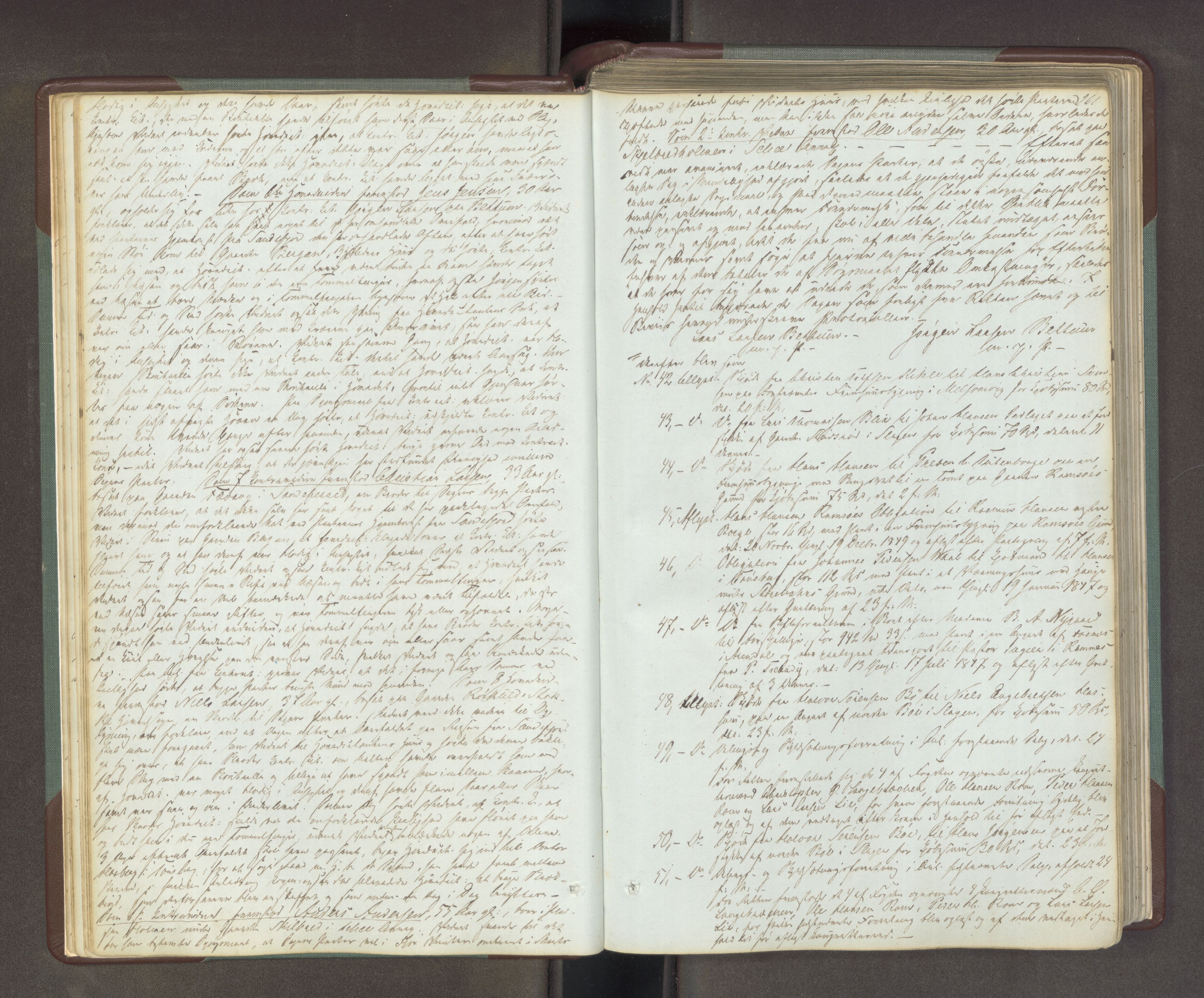 Søndre Jarlsberg sorenskriveri, AV/SAKO-A-129/F/Fa/L0034B: Tingbok, 1850-1856, p. 260b-261a