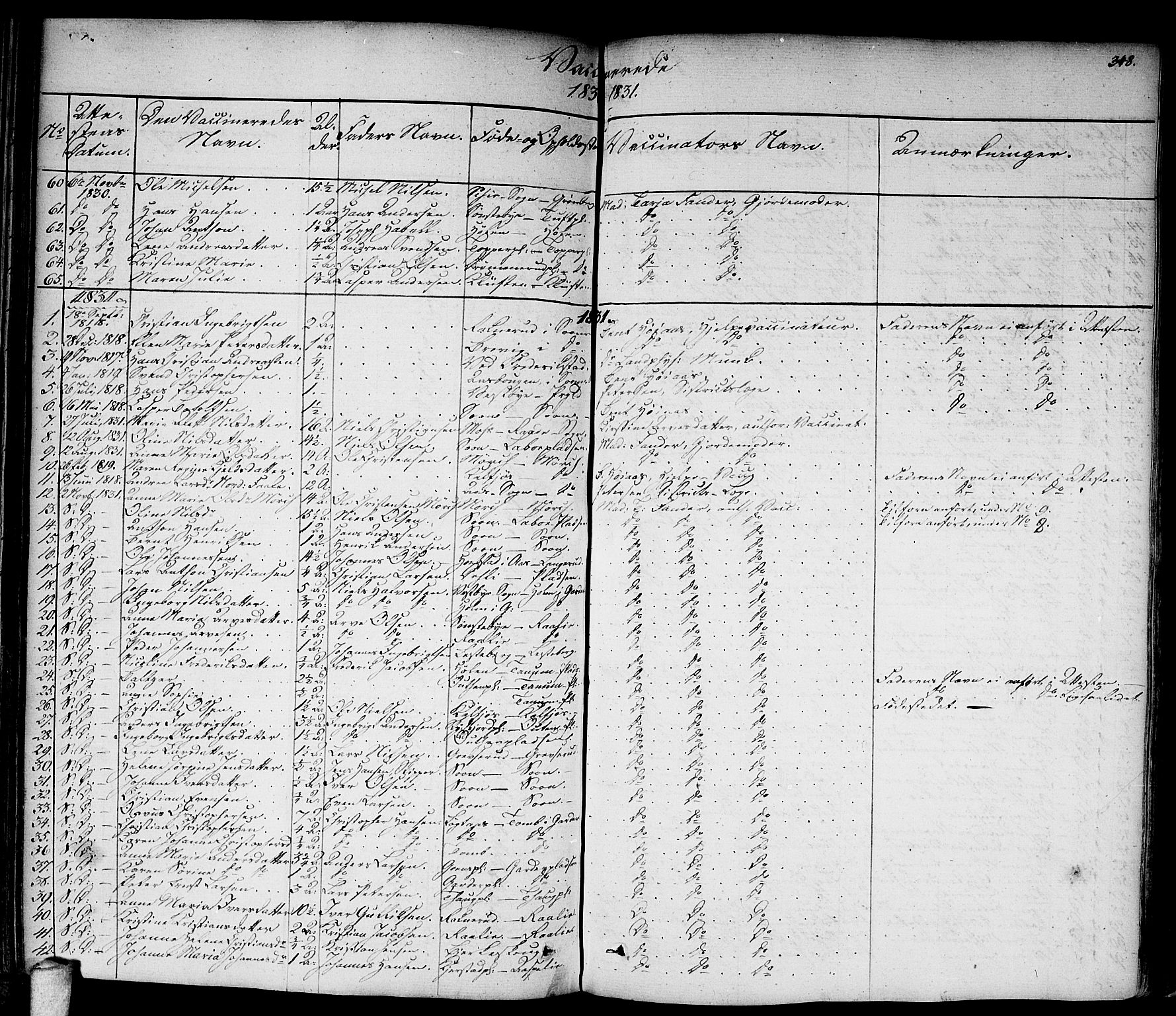 Vestby prestekontor Kirkebøker, AV/SAO-A-10893/F/Fa/L0006: Parish register (official) no. I 6, 1827-1849, p. 348