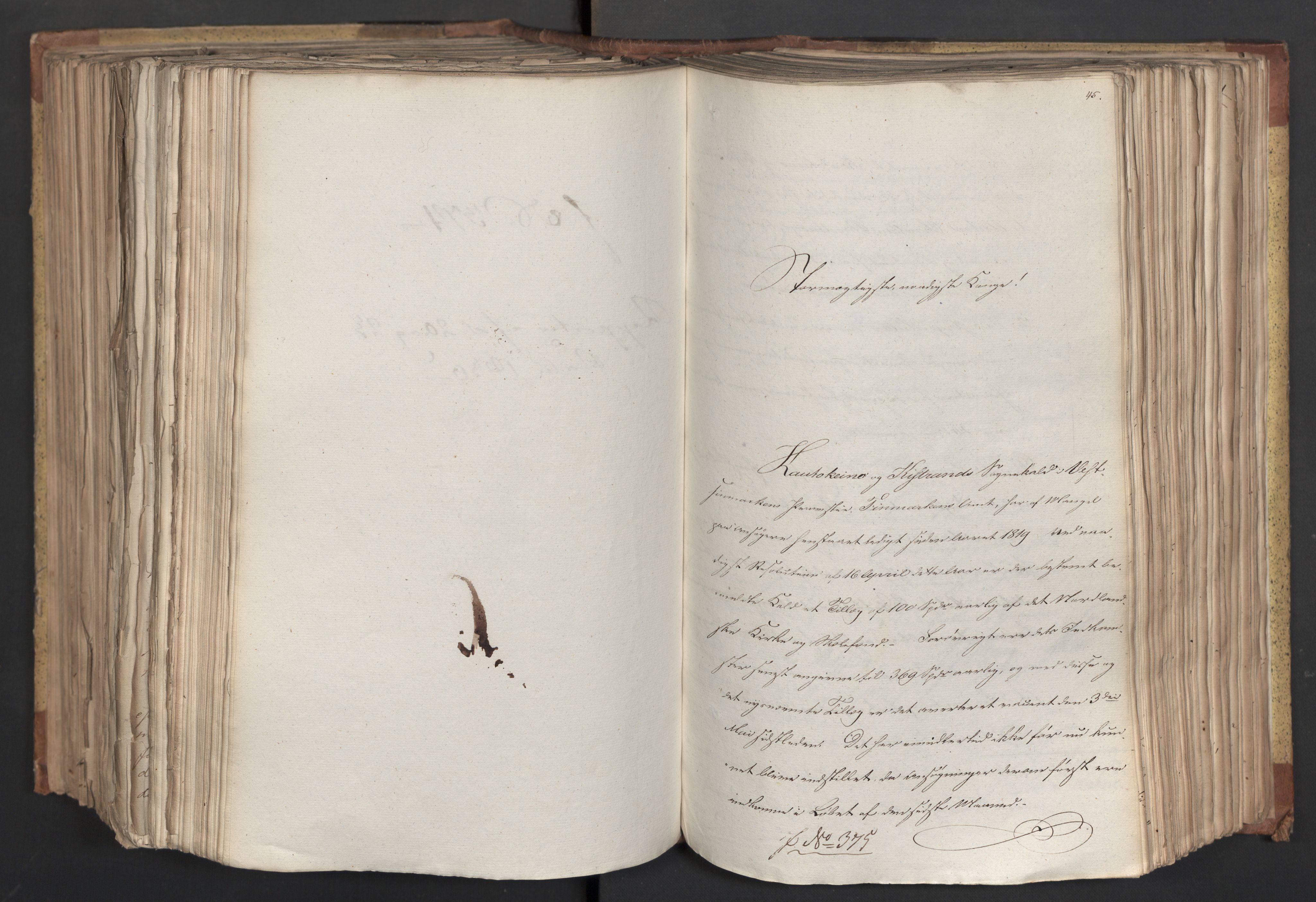 Statsrådsavdelingen i Stockholm, RA/S-1003/D/Da/L0066: Regjeringsinnstillinger nr. 240-449, 1830, p. 542