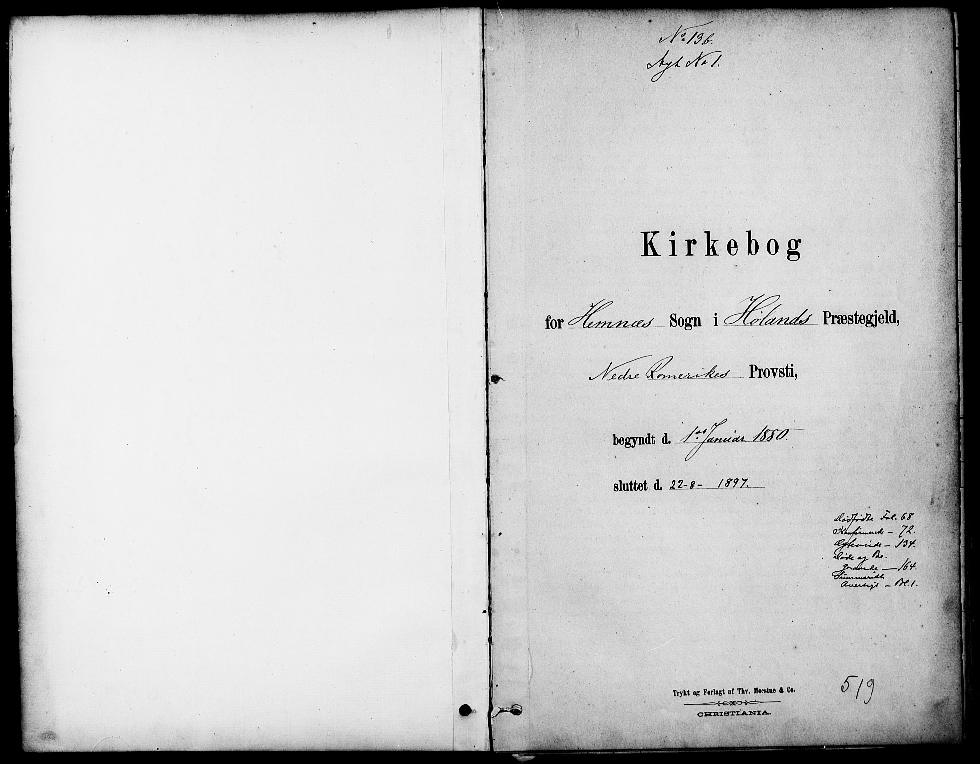Høland prestekontor Kirkebøker, SAO/A-10346a/F/Fb/L0001: Parish register (official) no. II 1, 1880-1897