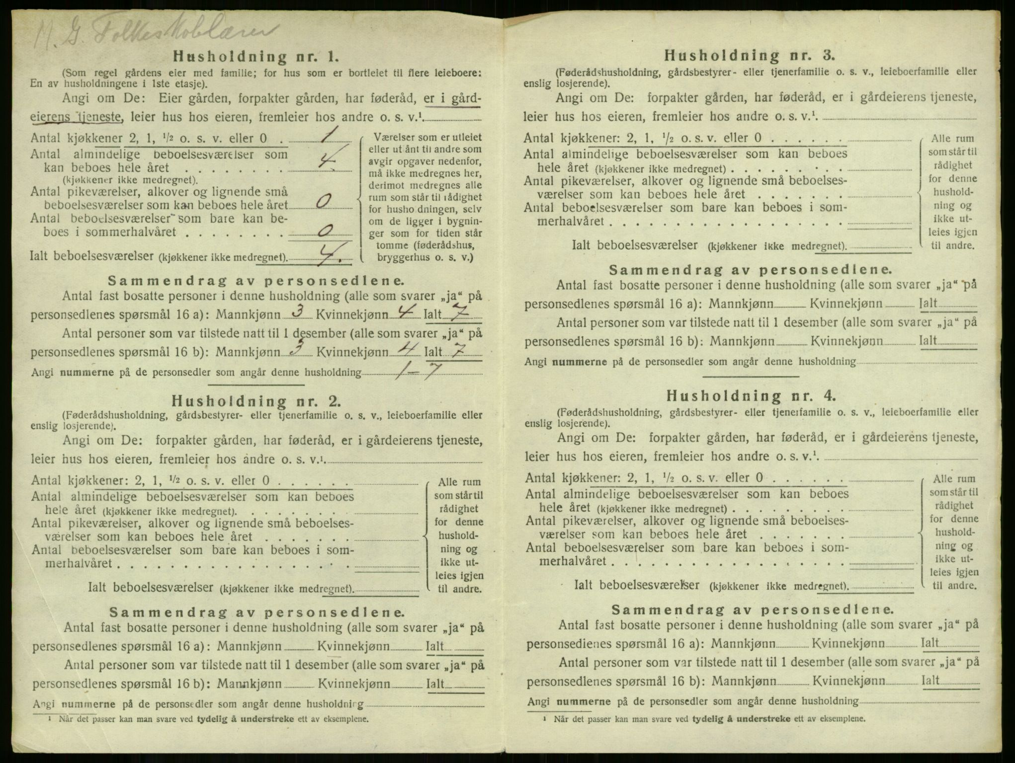 SAKO, 1920 census for Stokke, 1920, p. 52