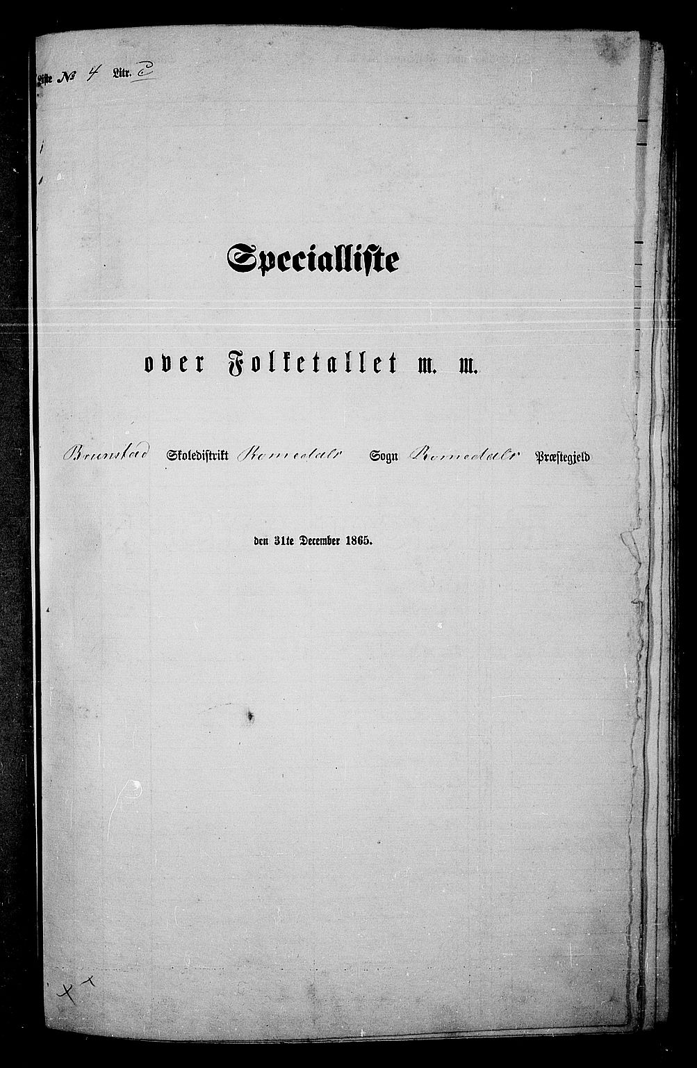 RA, 1865 census for Romedal, 1865, p. 118