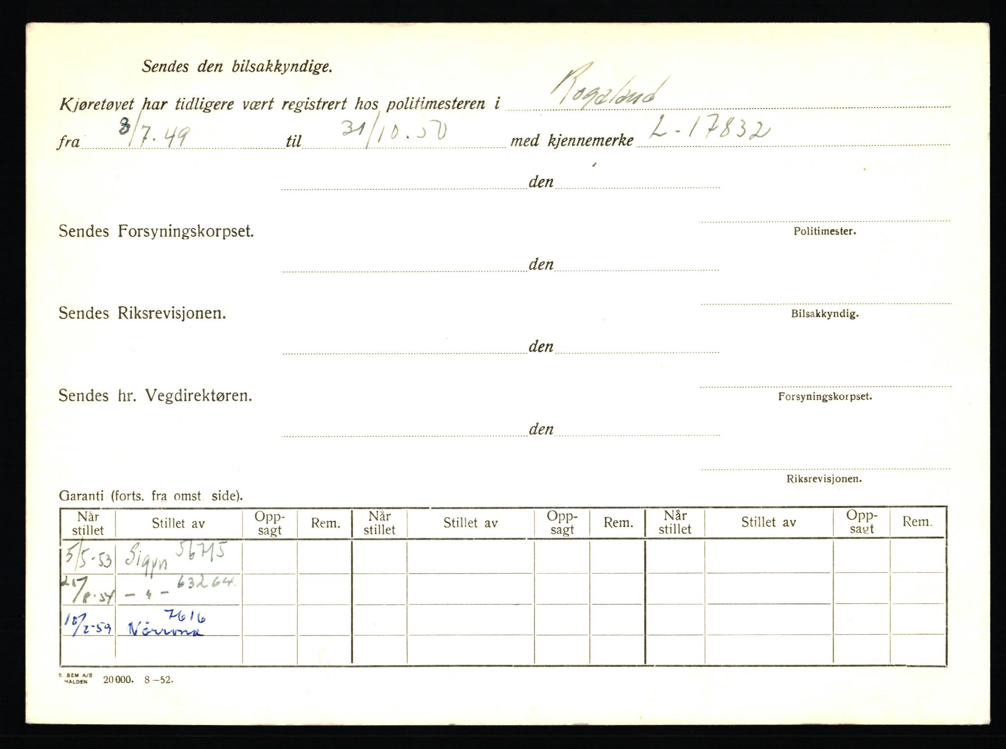 Stavanger trafikkstasjon, SAST/A-101942/0/F/L0041: L-24000 - L-24599, 1930-1971, p. 340