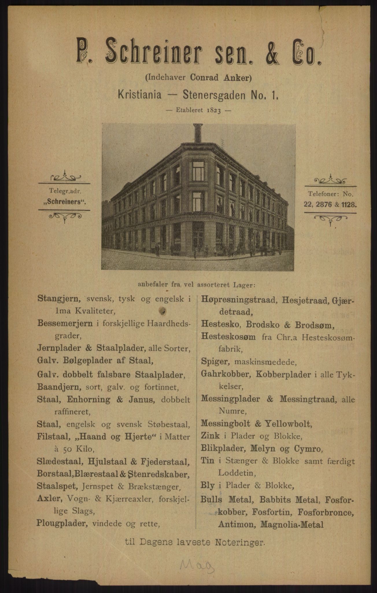 Kristiania/Oslo adressebok, PUBL/-, 1905