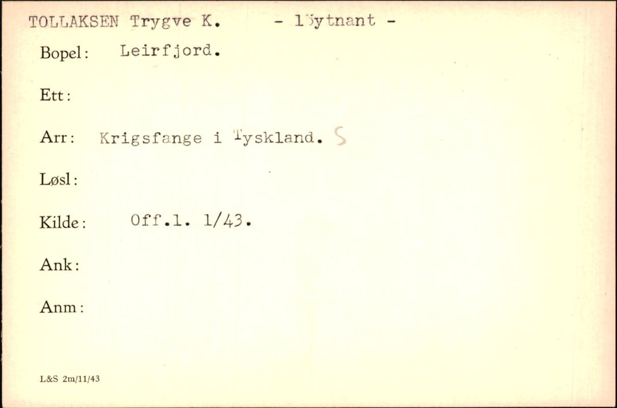 Forsvaret, Forsvarets krigshistoriske avdeling, AV/RA-RAFA-2017/Y/Yf/L0200: II-C-11-2102  -  Norske krigsfanger i Tyskland, 1940-1945, p. 1051