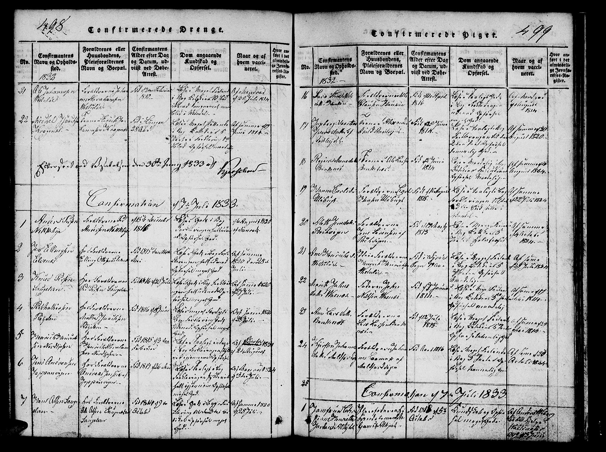 Skjervøy sokneprestkontor, SATØ/S-1300/H/Ha/Hab/L0001klokker: Parish register (copy) no. 1, 1825-1838, p. 498-499