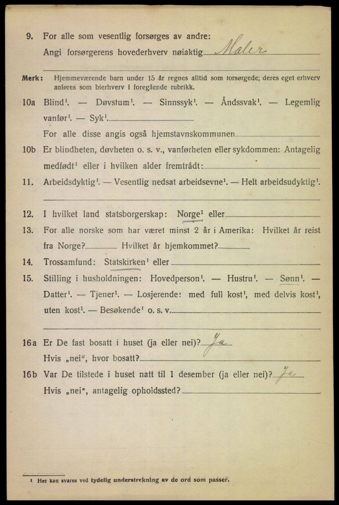 SAK, 1920 census for Randesund, 1920, p. 661