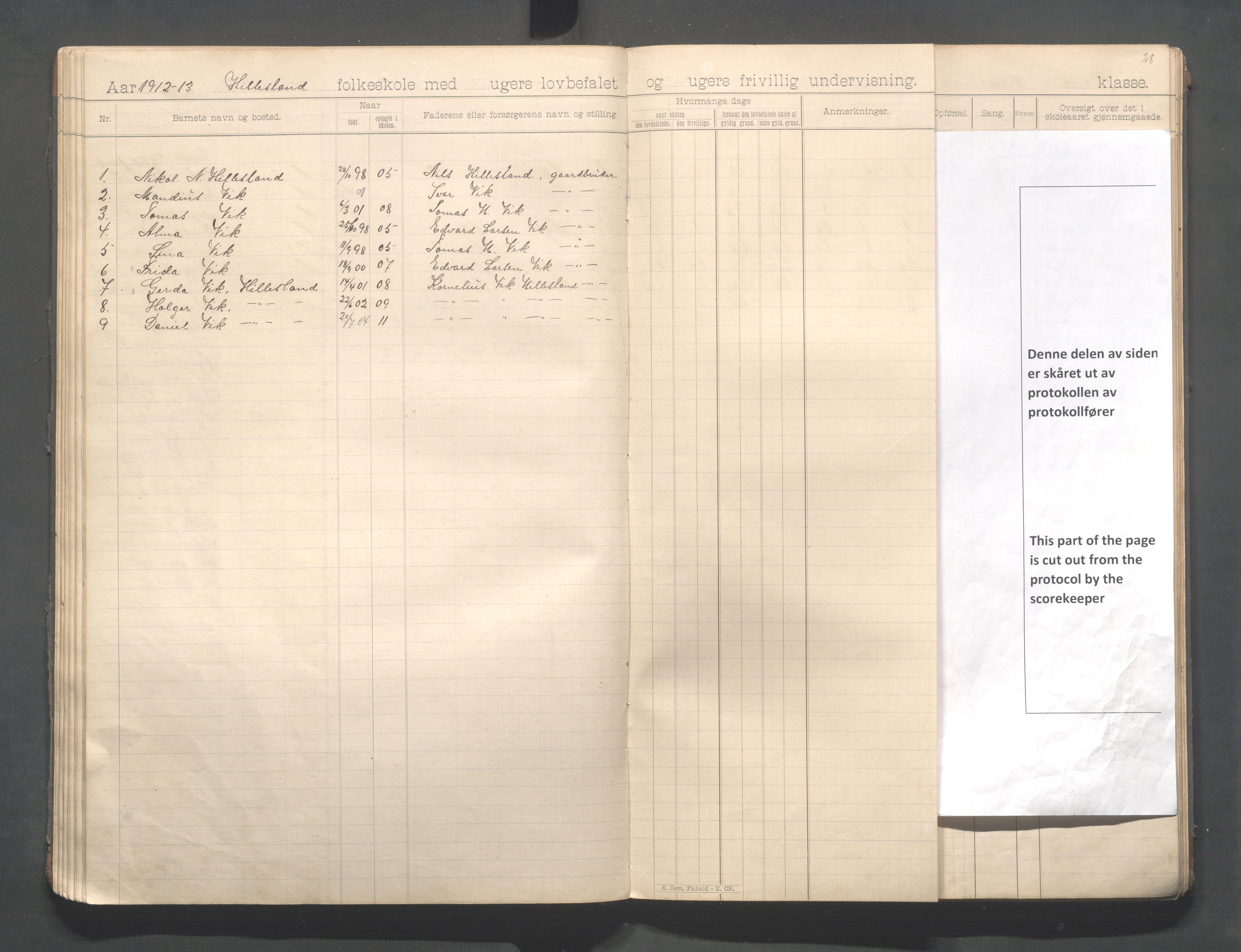 Skudenes kommune - Dale - Hillesland - Snørteland skolekretser, IKAR/A-306/H/L0004: Dale - Hillesland - Snørteland, 1893-1915, p. 57