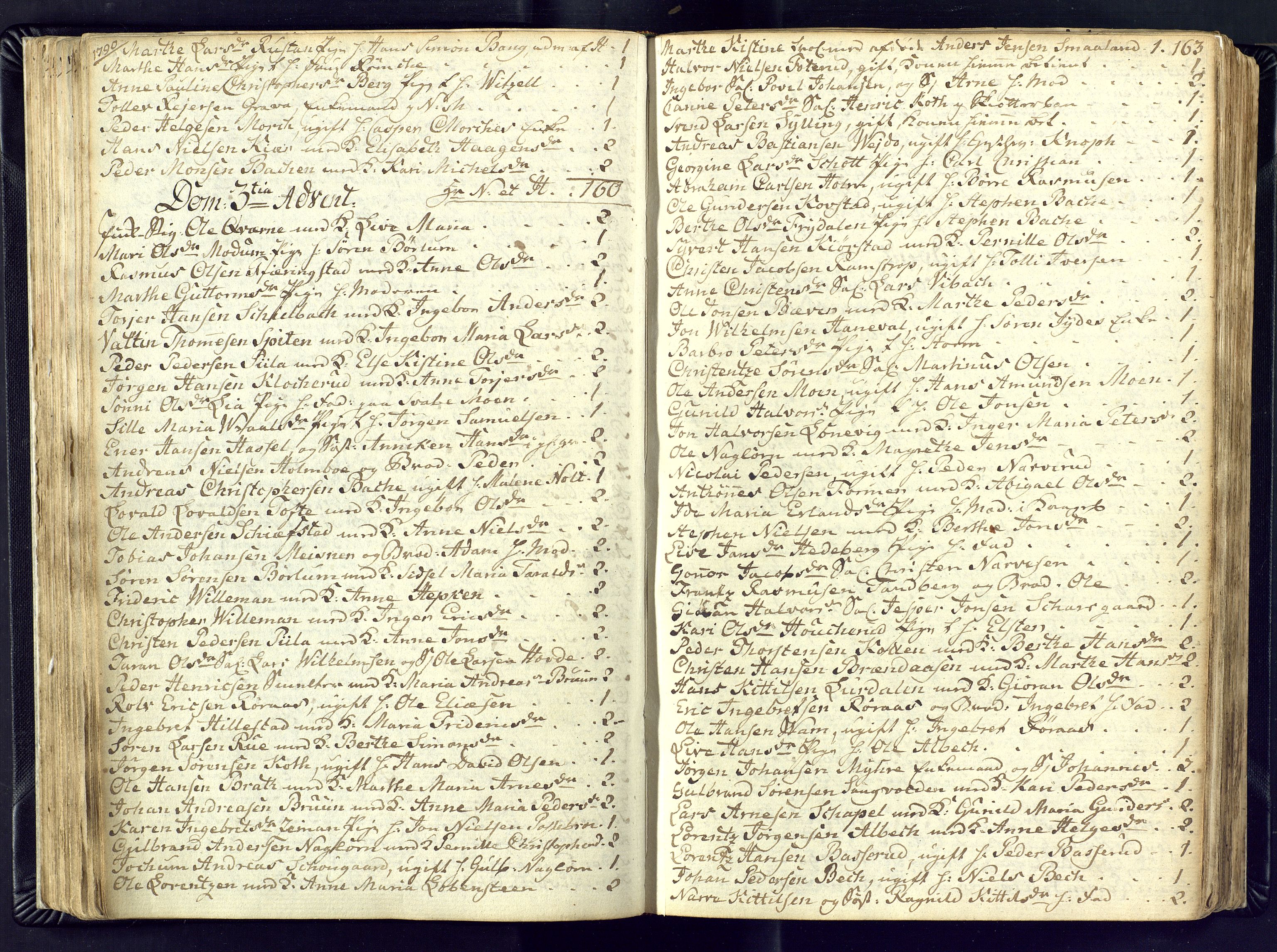 Kongsberg kirkebøker, AV/SAKO-A-22/M/Ma/L0011: Communicants register no. 11, 1788-1795, p. 163