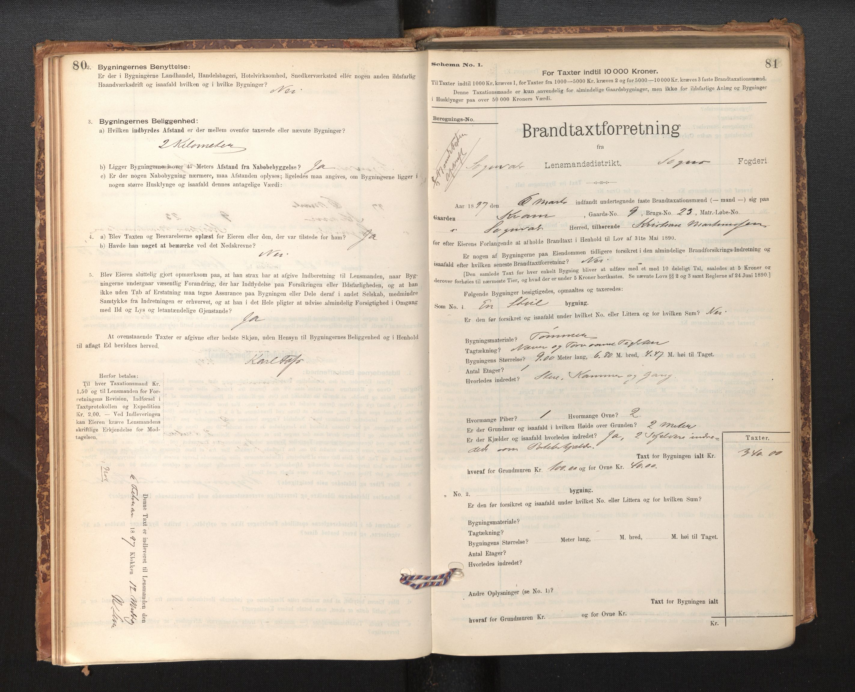 Lensmannen i Sogndal, AV/SAB-A-29901/0012/L0008: Branntakstprotokoll, skjematakst, 1895-1906, p. 80-81