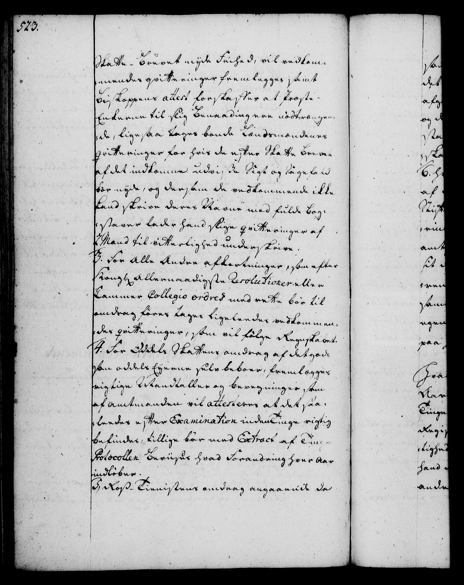 Rentekammeret, Kammerkanselliet, RA/EA-3111/G/Gg/Ggi/L0002: Norsk instruksjonsprotokoll med register (merket RK 53.35), 1729-1751, p. 523