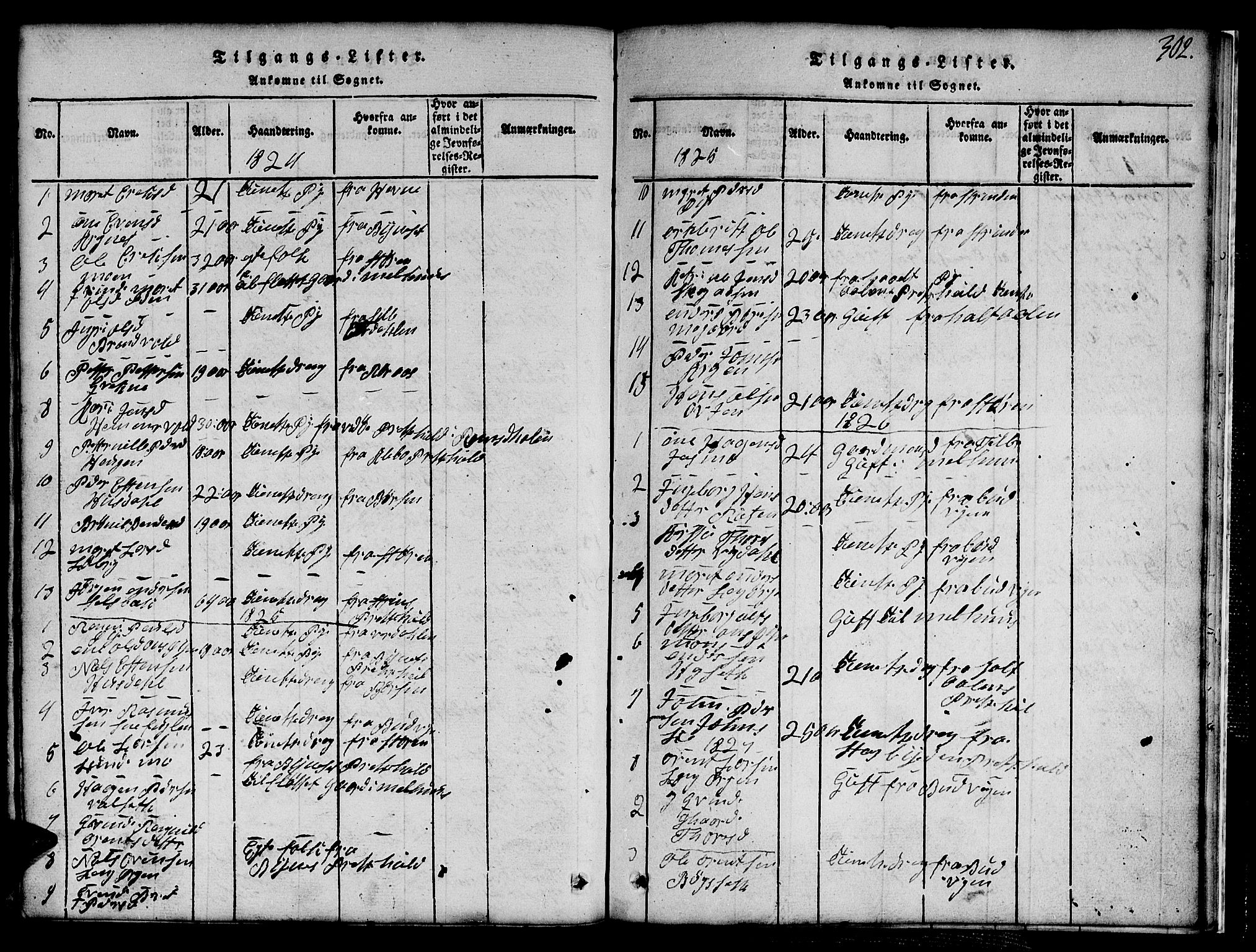Ministerialprotokoller, klokkerbøker og fødselsregistre - Sør-Trøndelag, SAT/A-1456/691/L1092: Parish register (copy) no. 691C03, 1816-1852, p. 302