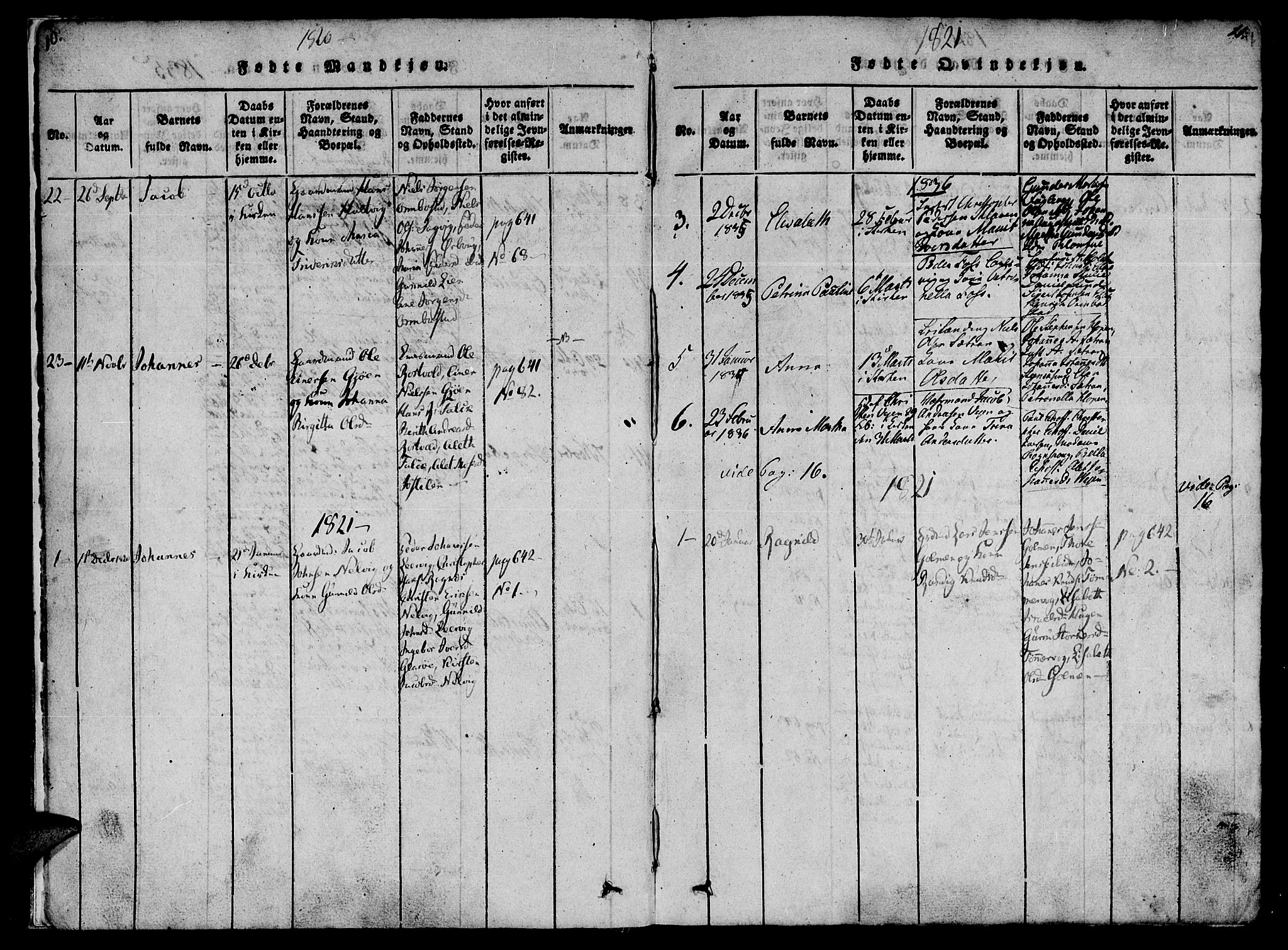 Ministerialprotokoller, klokkerbøker og fødselsregistre - Møre og Romsdal, AV/SAT-A-1454/581/L0933: Parish register (official) no. 581A03 /1, 1819-1836, p. 10-11