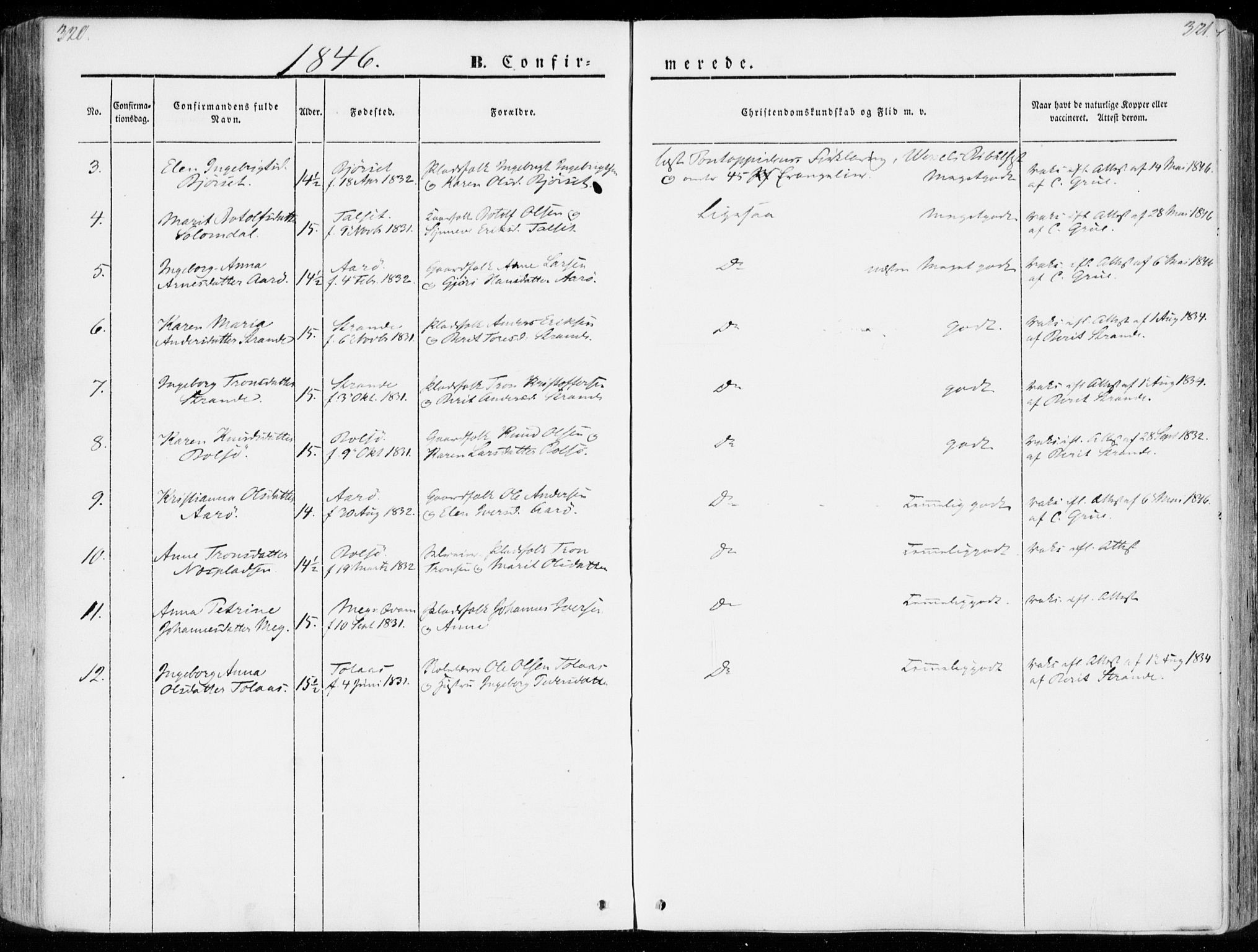 Ministerialprotokoller, klokkerbøker og fødselsregistre - Møre og Romsdal, AV/SAT-A-1454/555/L0653: Parish register (official) no. 555A04, 1843-1869, p. 320-321