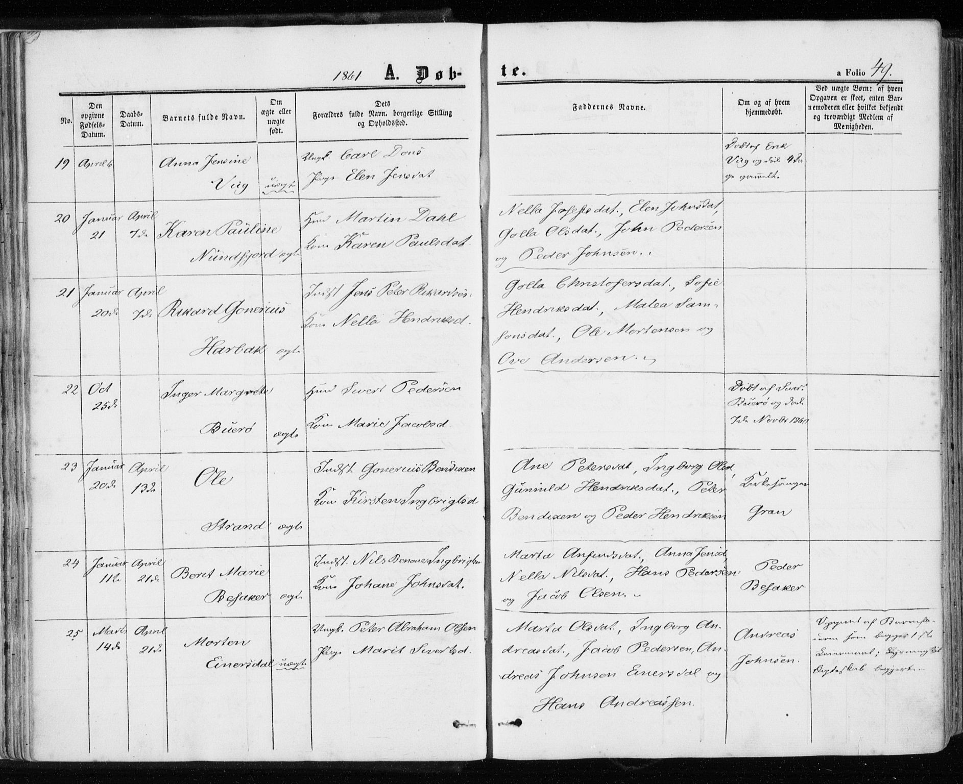 Ministerialprotokoller, klokkerbøker og fødselsregistre - Sør-Trøndelag, AV/SAT-A-1456/657/L0705: Parish register (official) no. 657A06, 1858-1867, p. 49