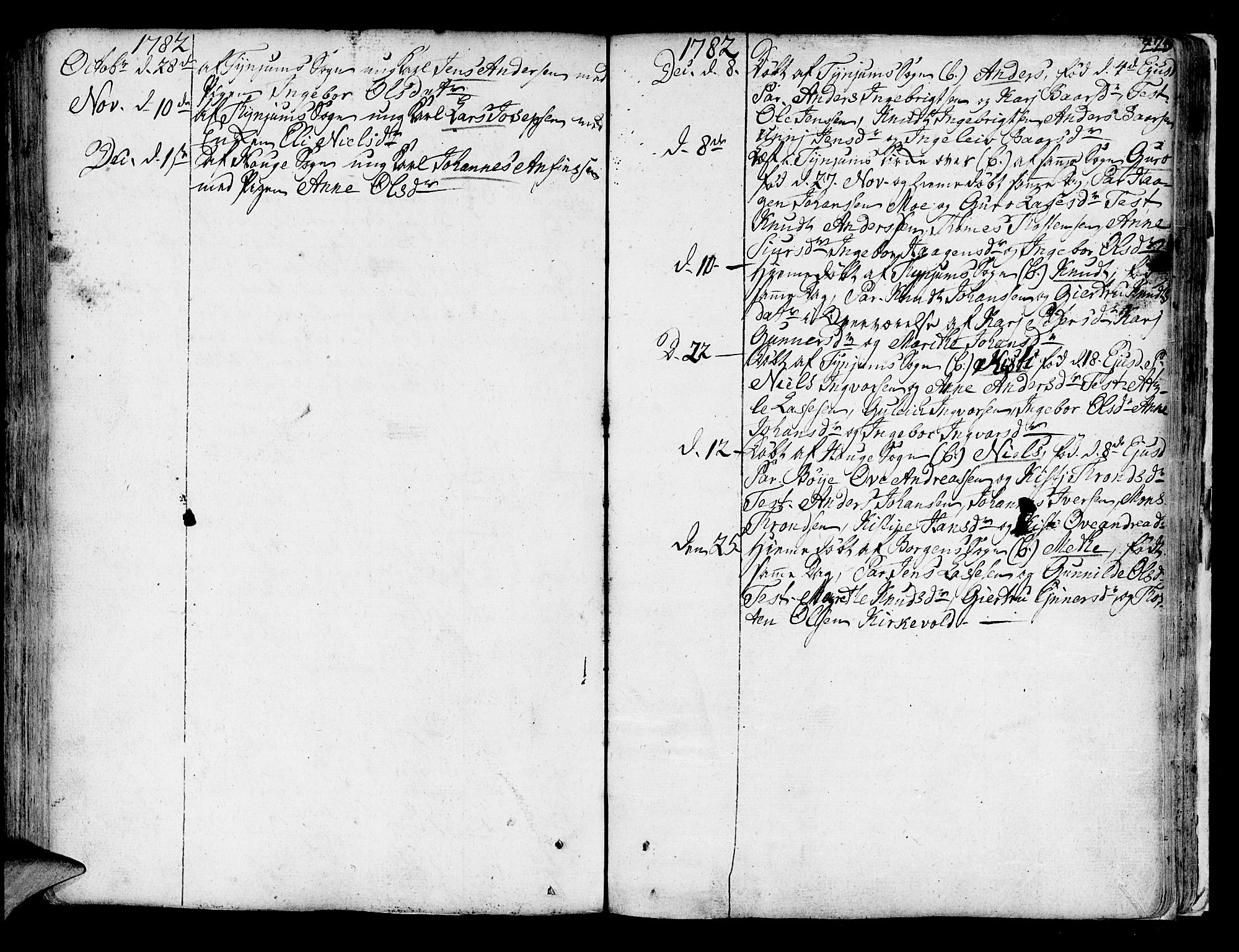 Lærdal sokneprestembete, SAB/A-81201: Parish register (official) no. A 2, 1752-1782, p. 225