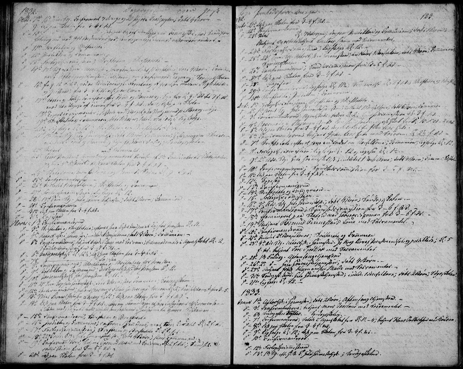 Domkirken sokneprestkontor, AV/SAST-A-101812/001/30/30BA/L0013: Parish register (official) no. A 12, 1823-1861, p. 123