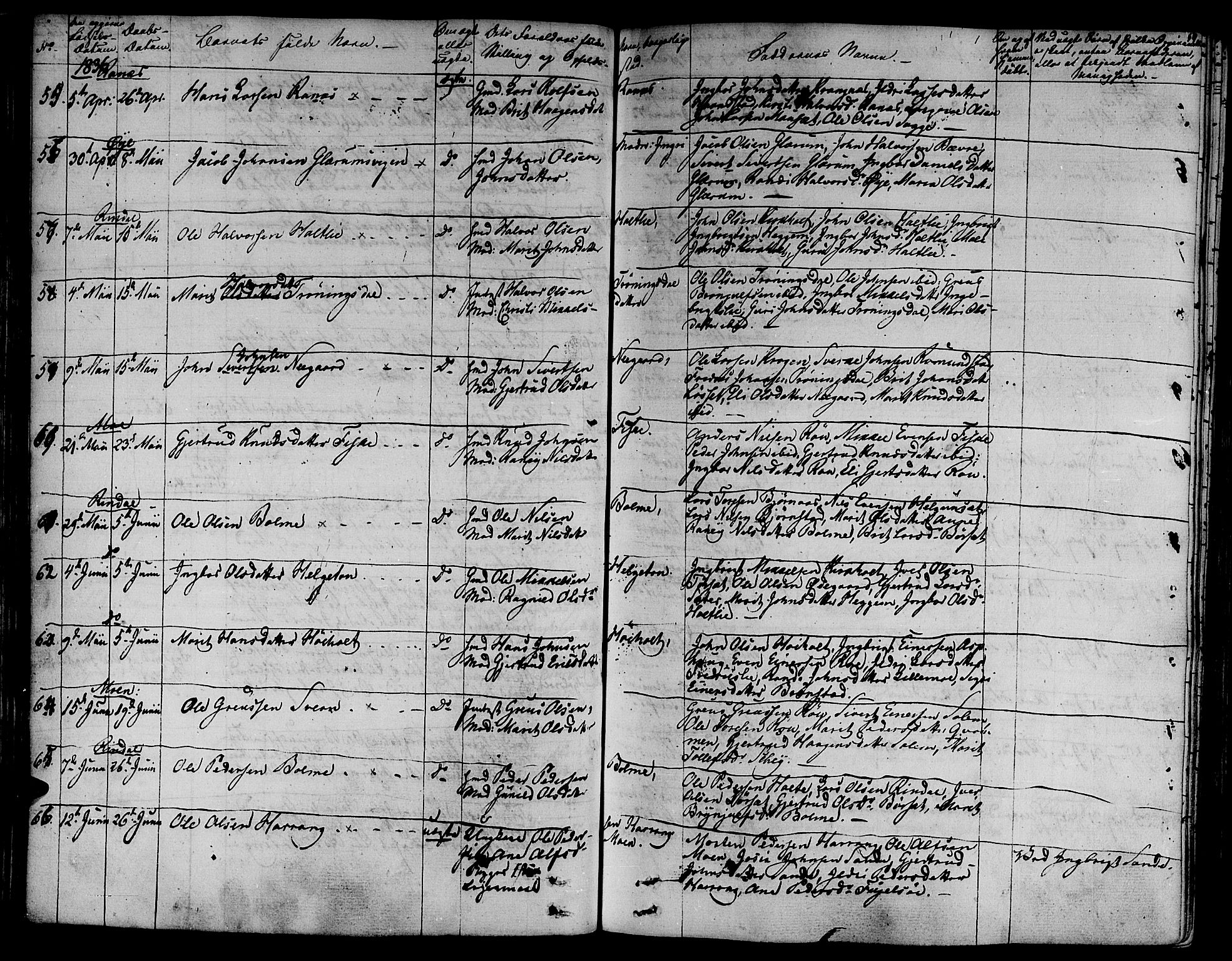 Ministerialprotokoller, klokkerbøker og fødselsregistre - Møre og Romsdal, AV/SAT-A-1454/595/L1042: Parish register (official) no. 595A04, 1829-1843, p. 54