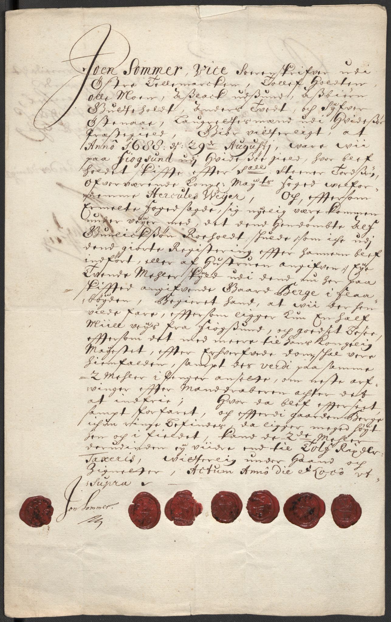 Rentekammeret inntil 1814, Reviderte regnskaper, Fogderegnskap, RA/EA-4092/R35/L2087: Fogderegnskap Øvre og Nedre Telemark, 1687-1689, p. 3