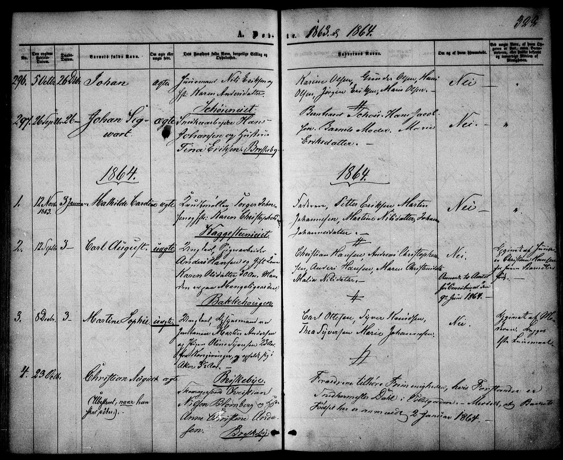 Vestre Aker prestekontor Kirkebøker, AV/SAO-A-10025/F/Fa/L0003: Parish register (official) no. 3, 1857-1868, p. 322