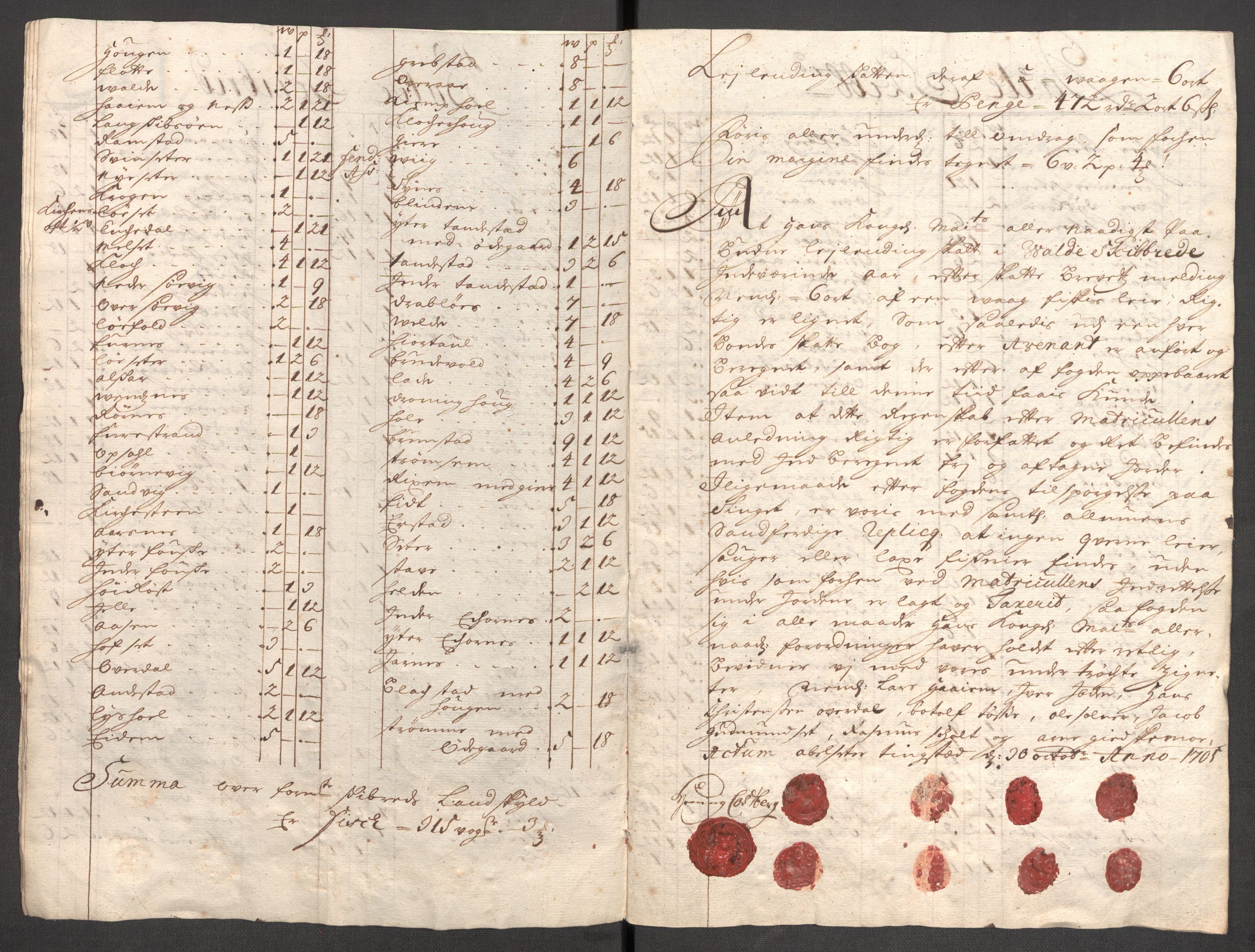 Rentekammeret inntil 1814, Reviderte regnskaper, Fogderegnskap, AV/RA-EA-4092/R54/L3560: Fogderegnskap Sunnmøre, 1704-1705, p. 287