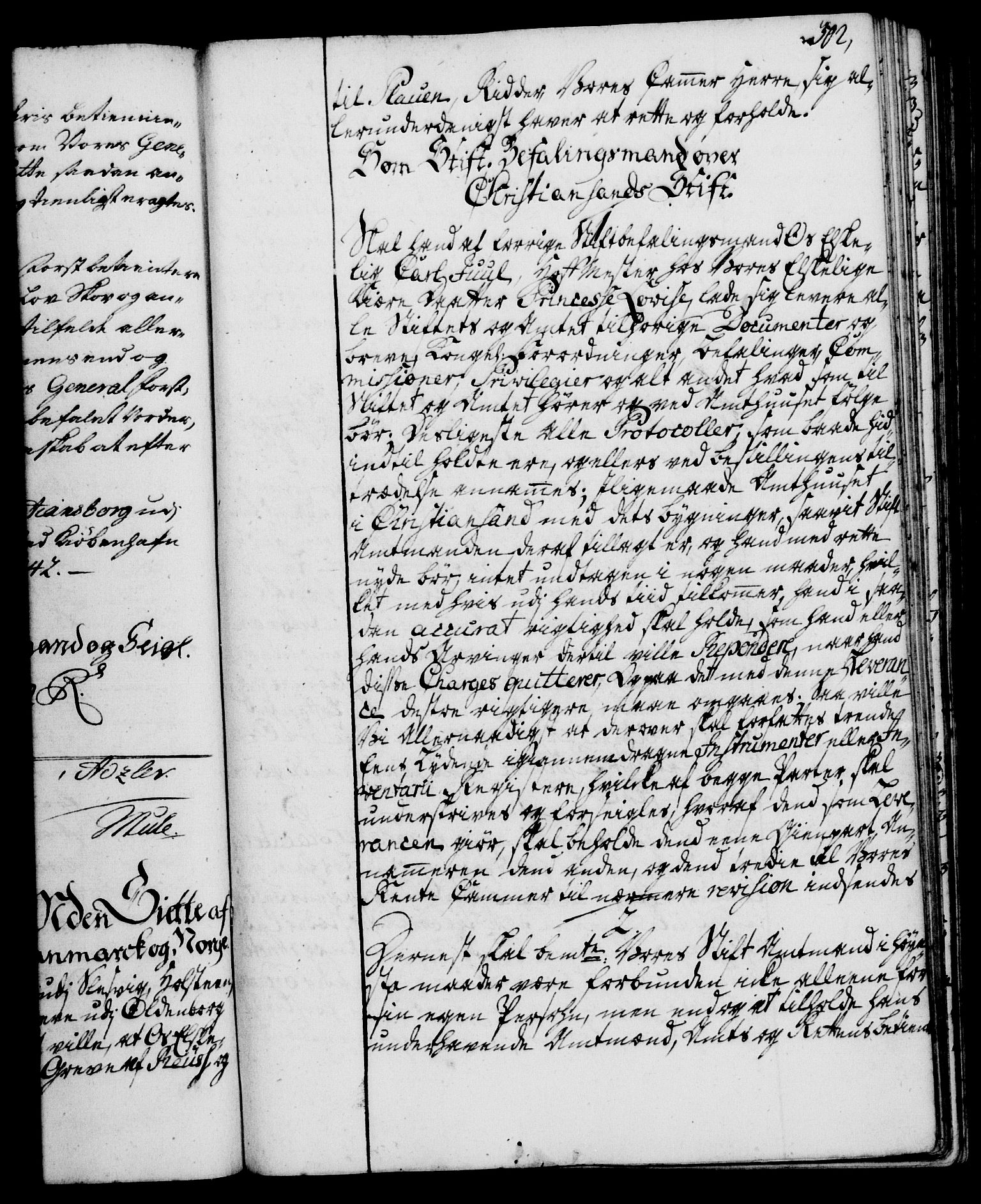 Rentekammeret, Kammerkanselliet, RA/EA-3111/G/Gg/Ggi/L0002: Norsk instruksjonsprotokoll med register (merket RK 53.35), 1729-1751, p. 302